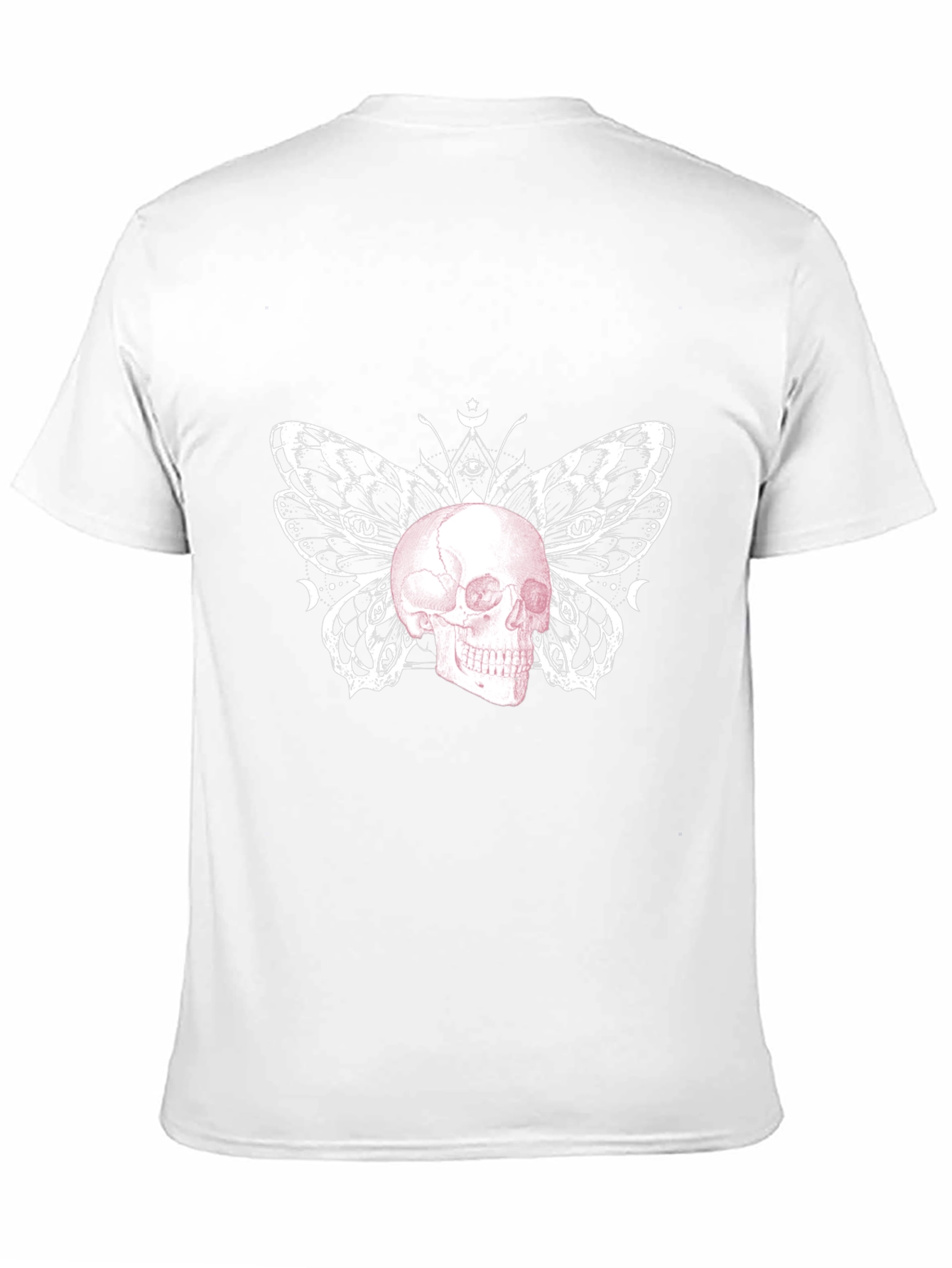 Skull Butterfly Graphic Tee - Black