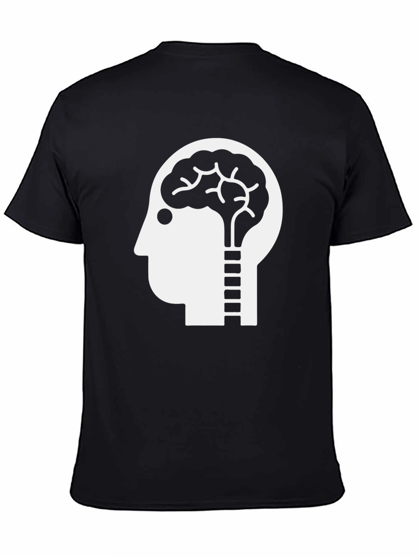 Brainy Head T-Shirt - Black Graphic Tee