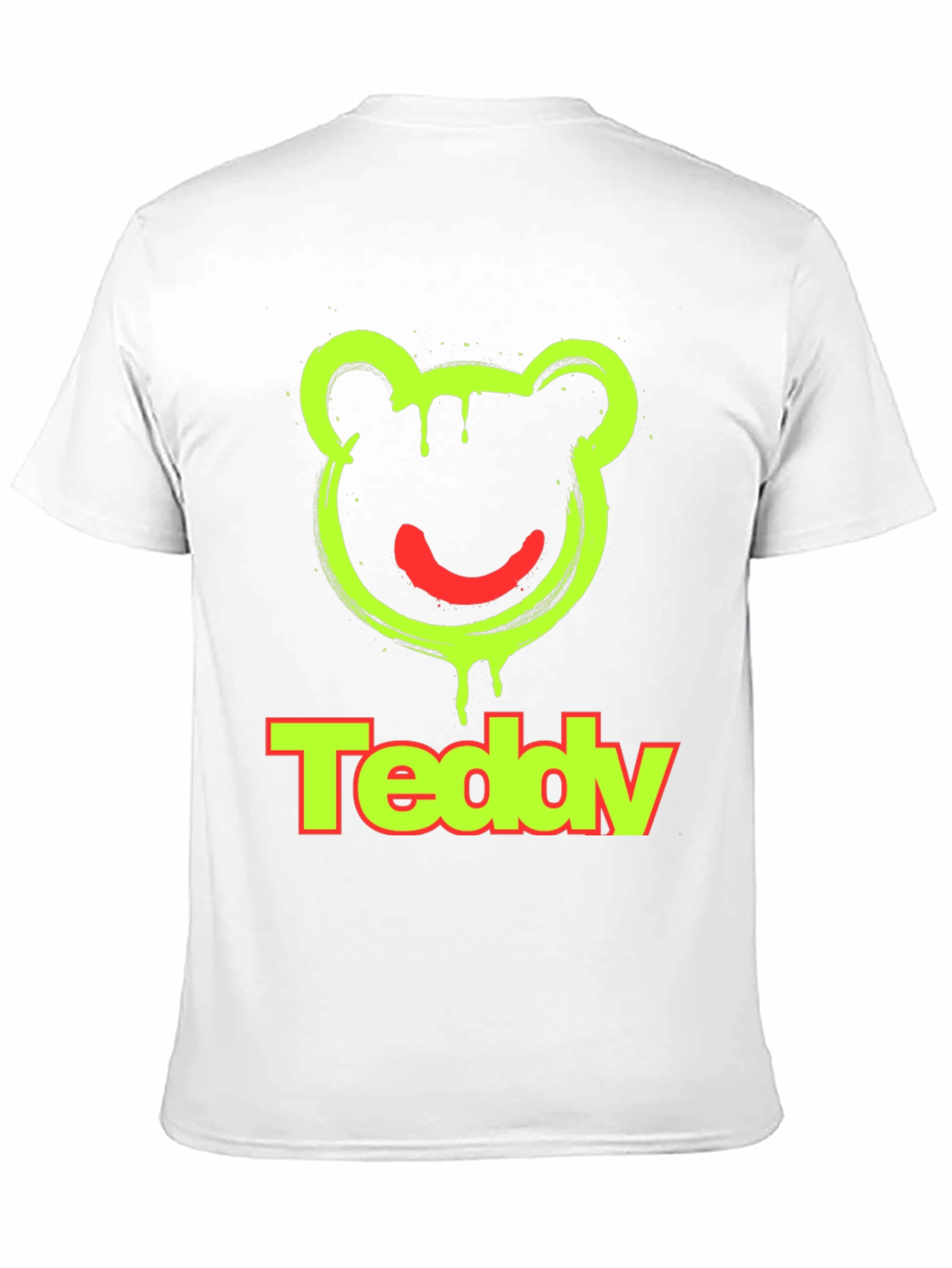 Teddy Bear Graphic Tee -  Modern Crewneck T-Shirt