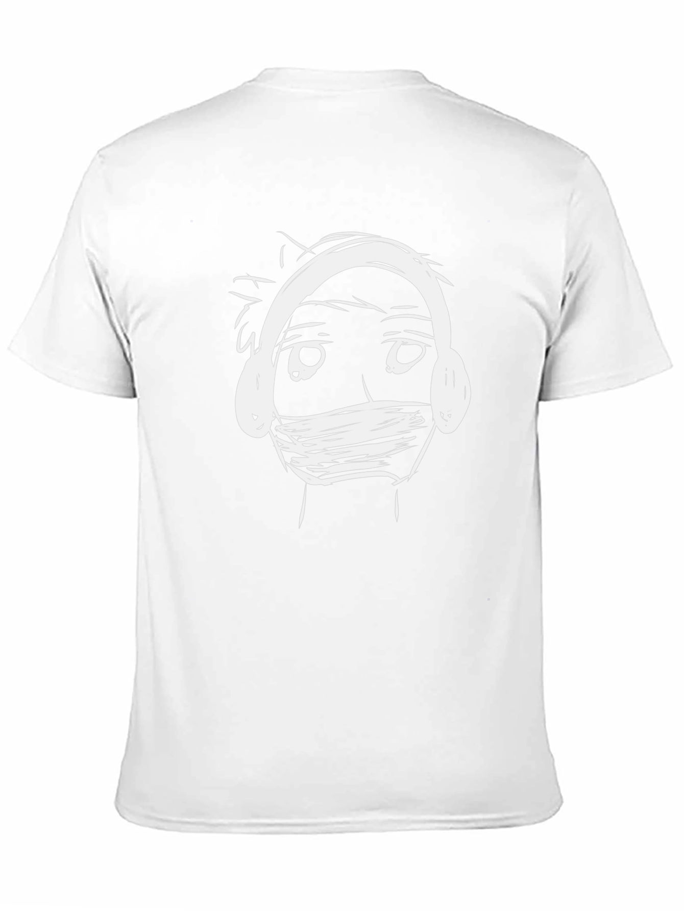 Abstract Doodle Graphic Black T-Shirt