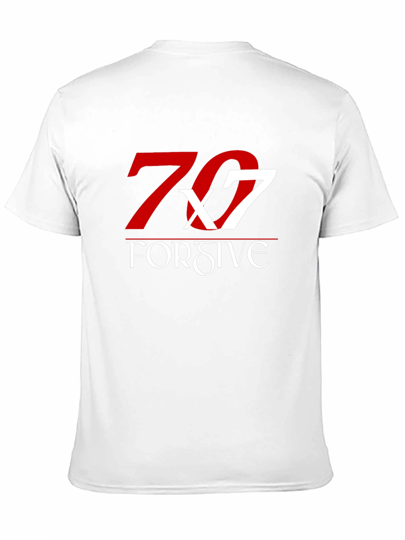 70x7 Forgive Graphic Tee - Soft Black Cotton