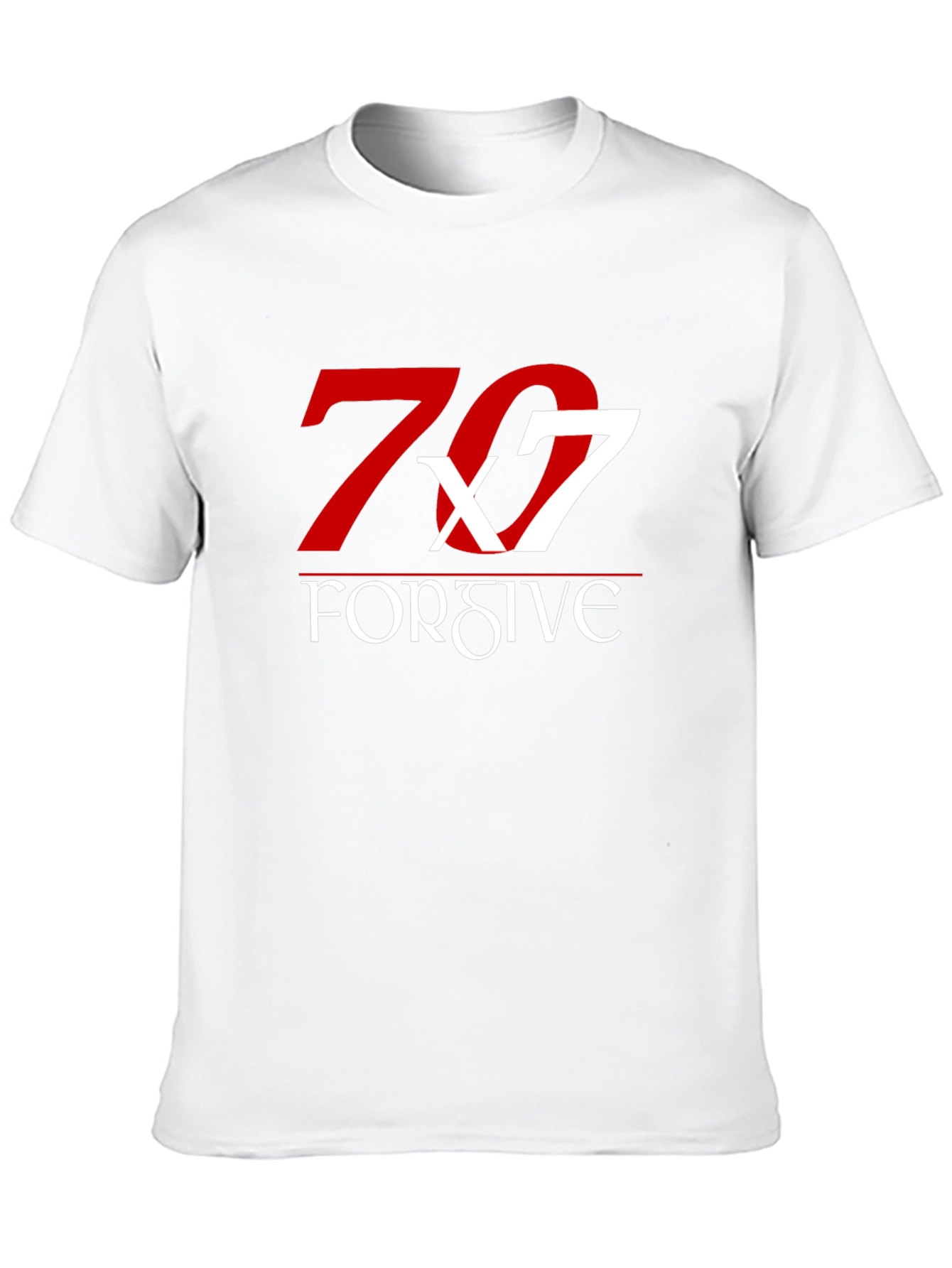 70x7 Forgive Graphic Tee - Soft Black Cotton