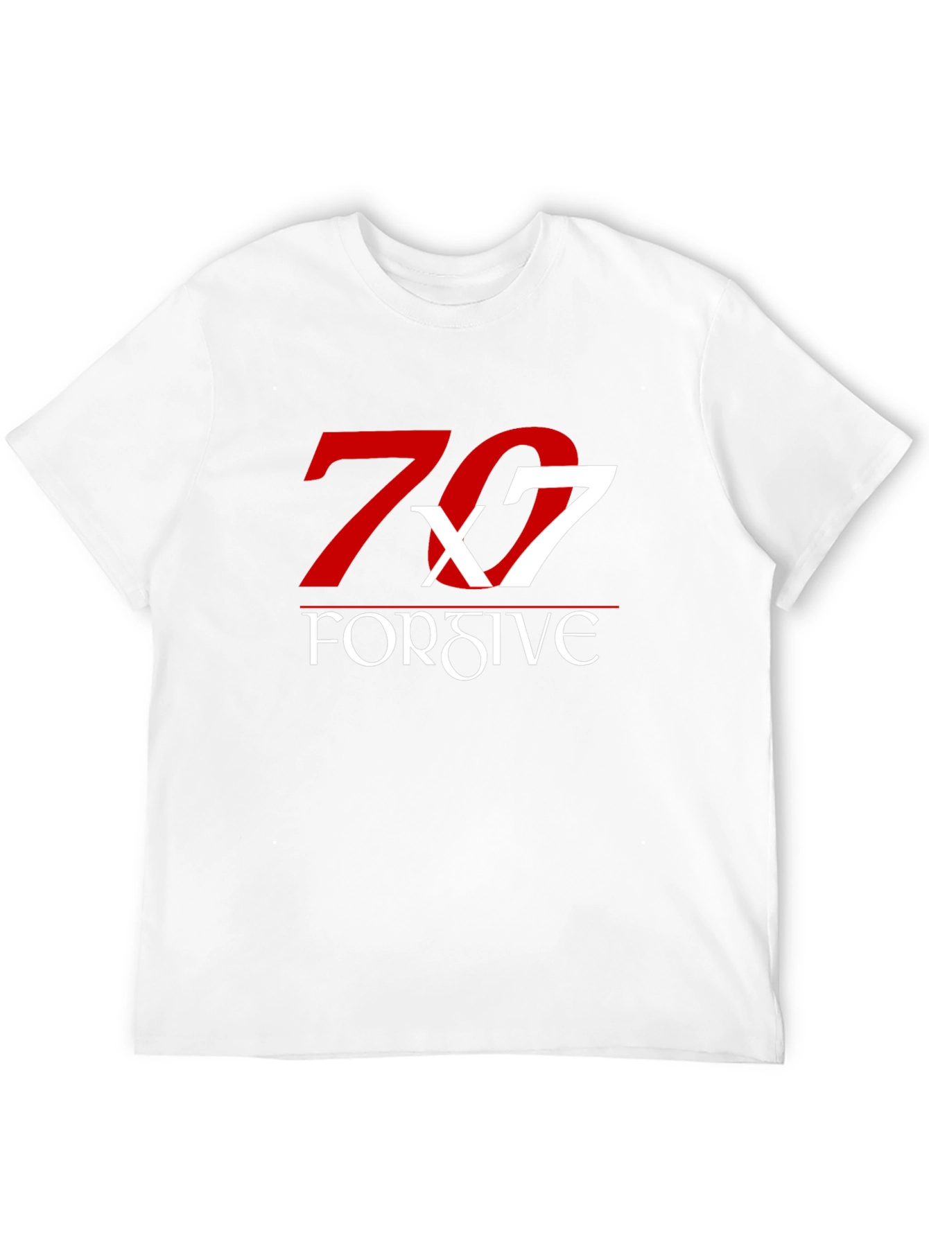 70x7 Forgive Graphic Tee - Soft Black Cotton