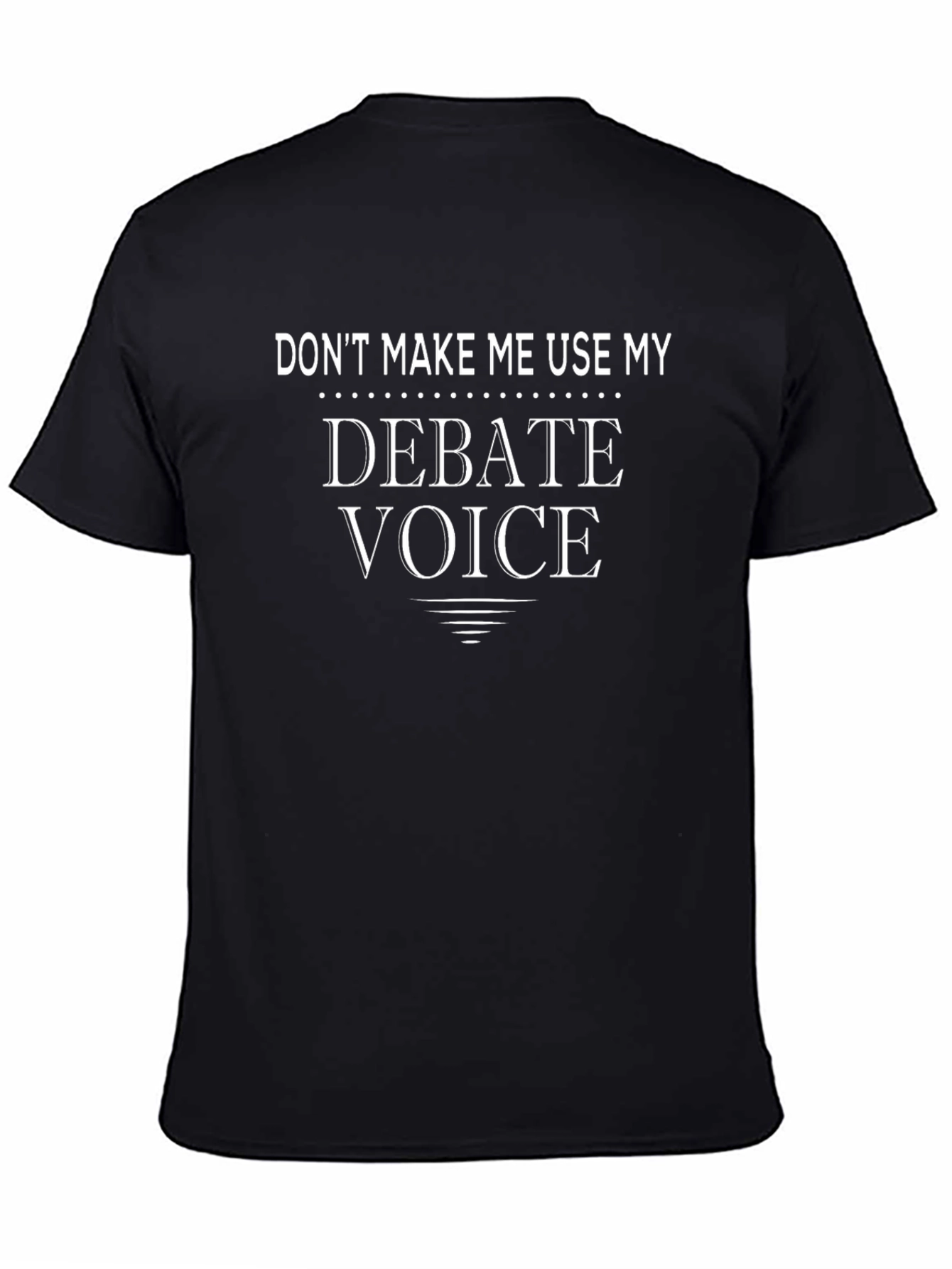 Debate Voice Graphic Tee - Black Unisex T-Shirt