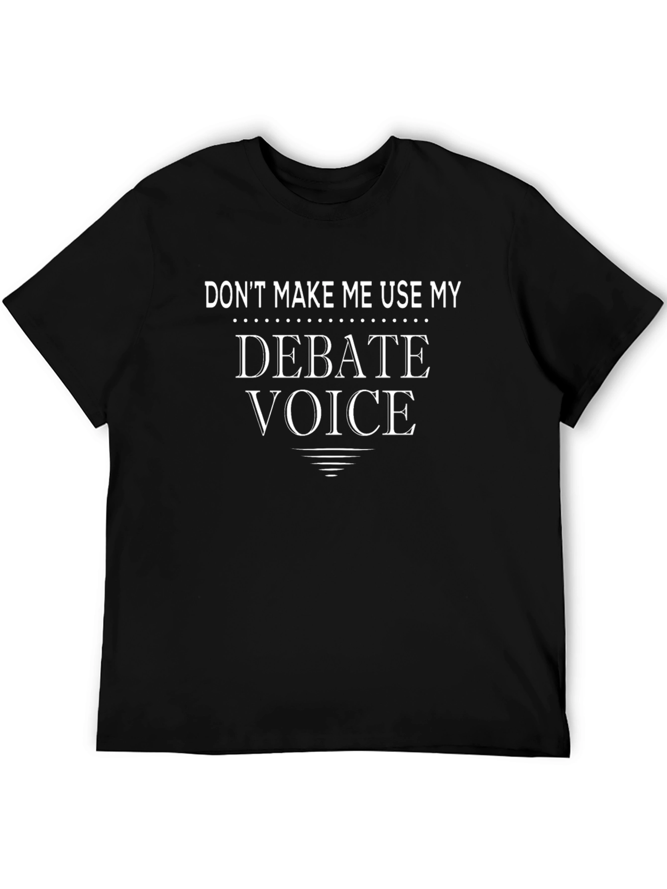 Debate Voice Graphic Tee - Black Unisex T-Shirt