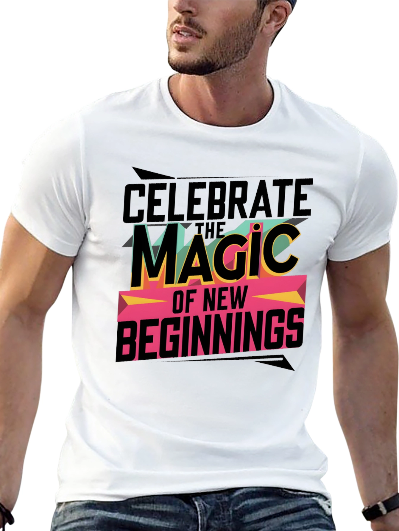Celebrate New Beginnings Graphic T-Shirt