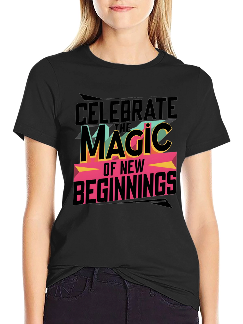 Celebrate New Beginnings Graphic T-Shirt