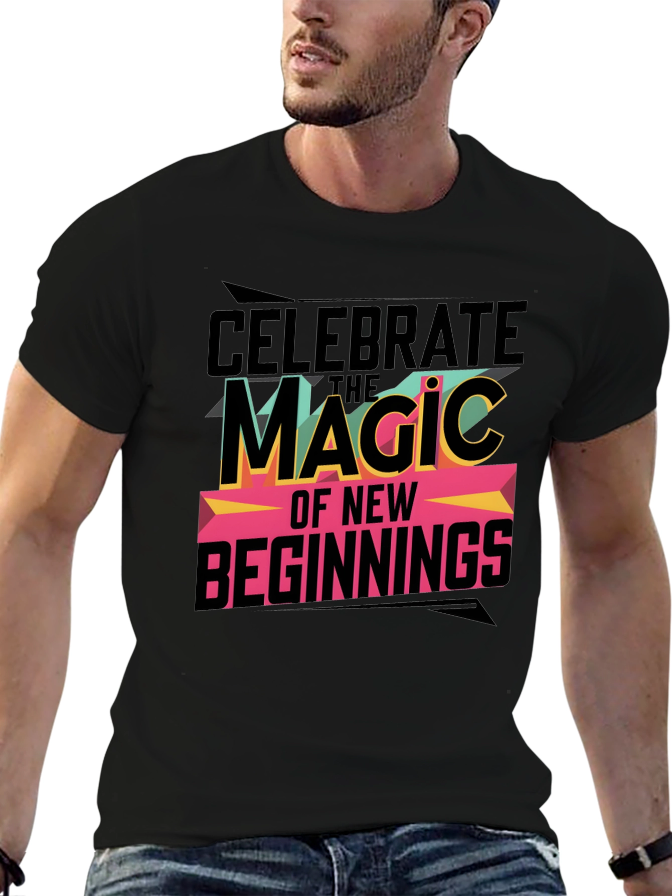 Celebrate New Beginnings Graphic T-Shirt