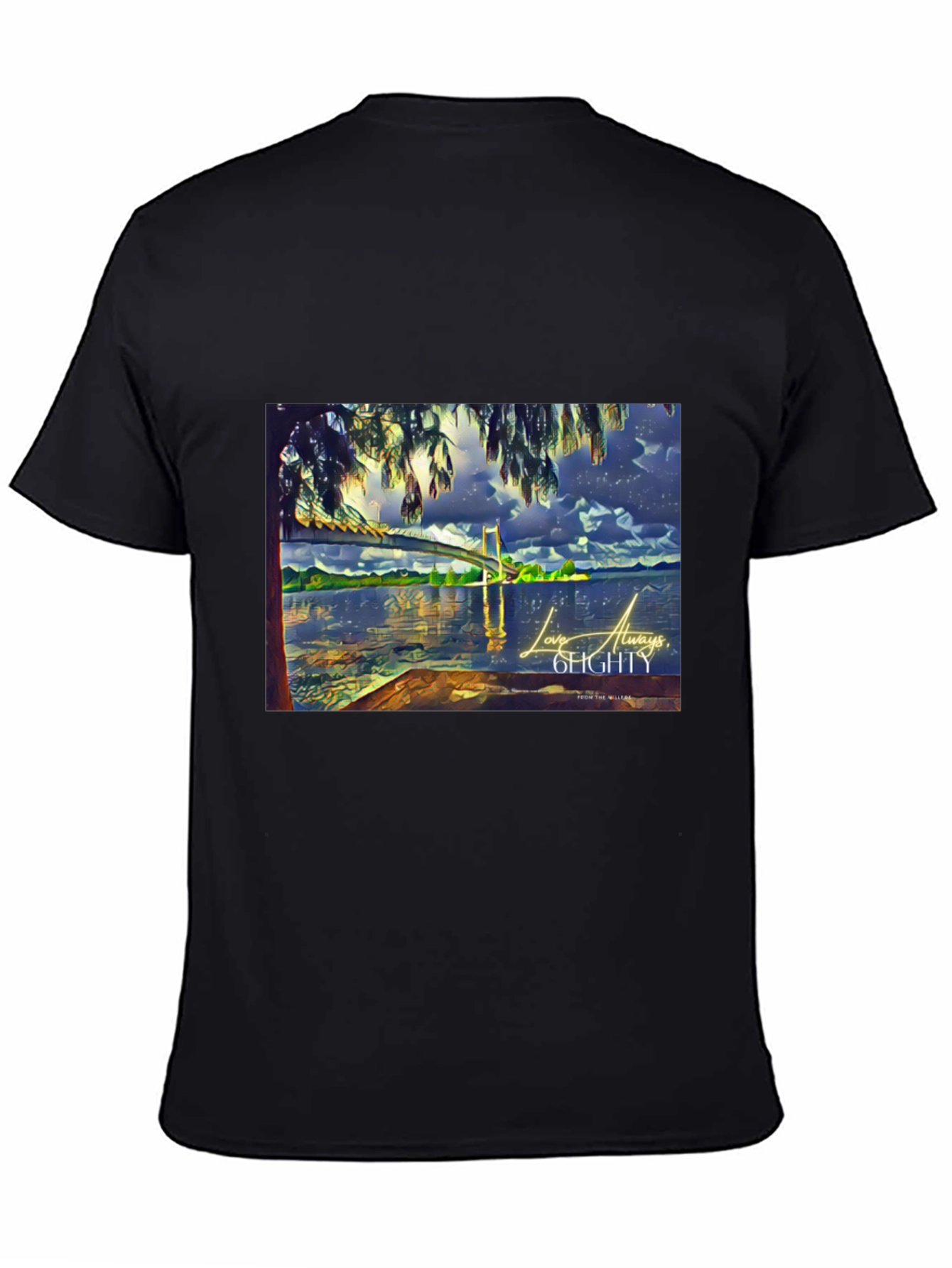 Artistic Landscape Graphic Tee - Stylish Comfort