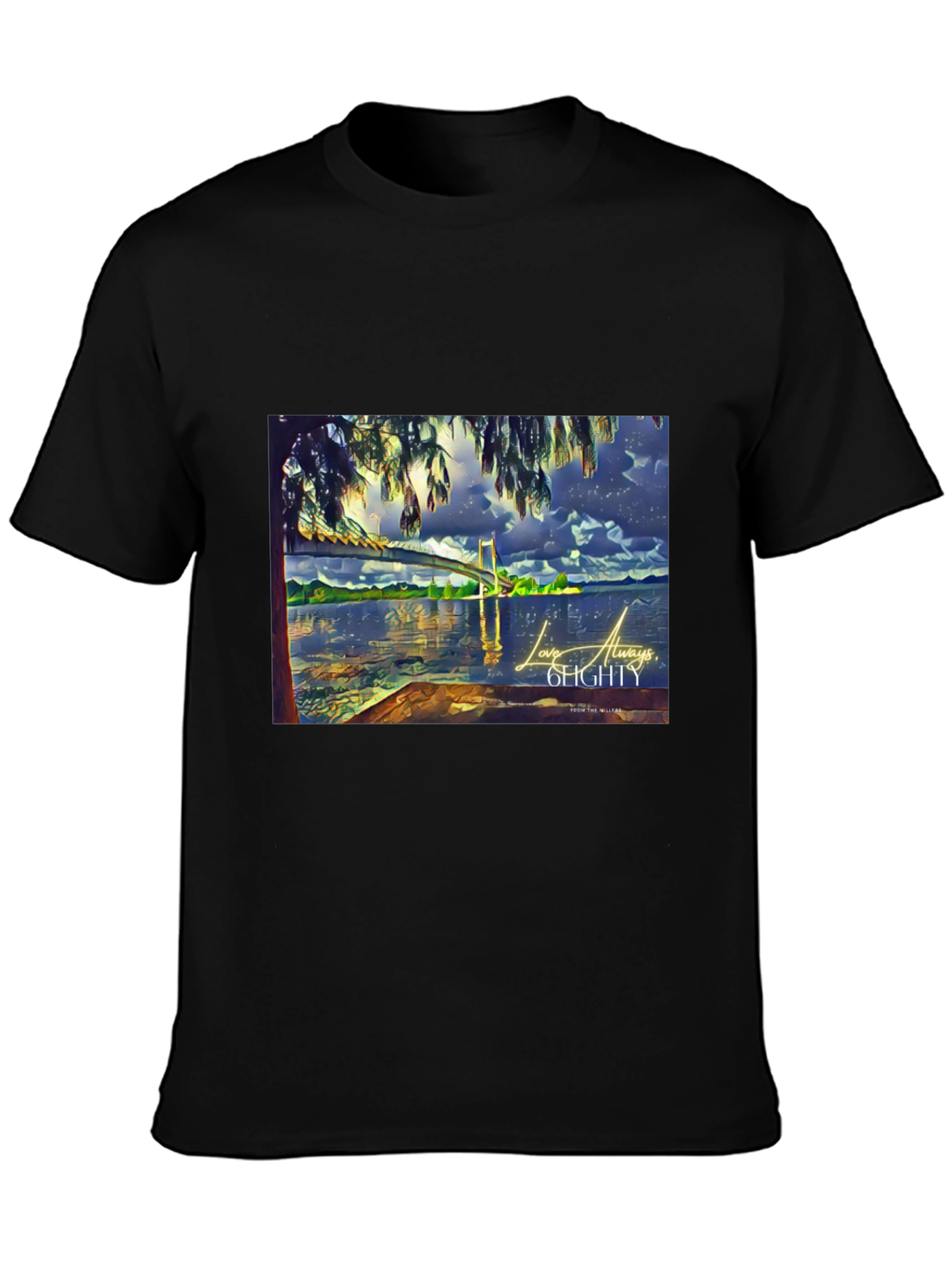 Artistic Landscape Graphic Tee - Stylish Comfort
