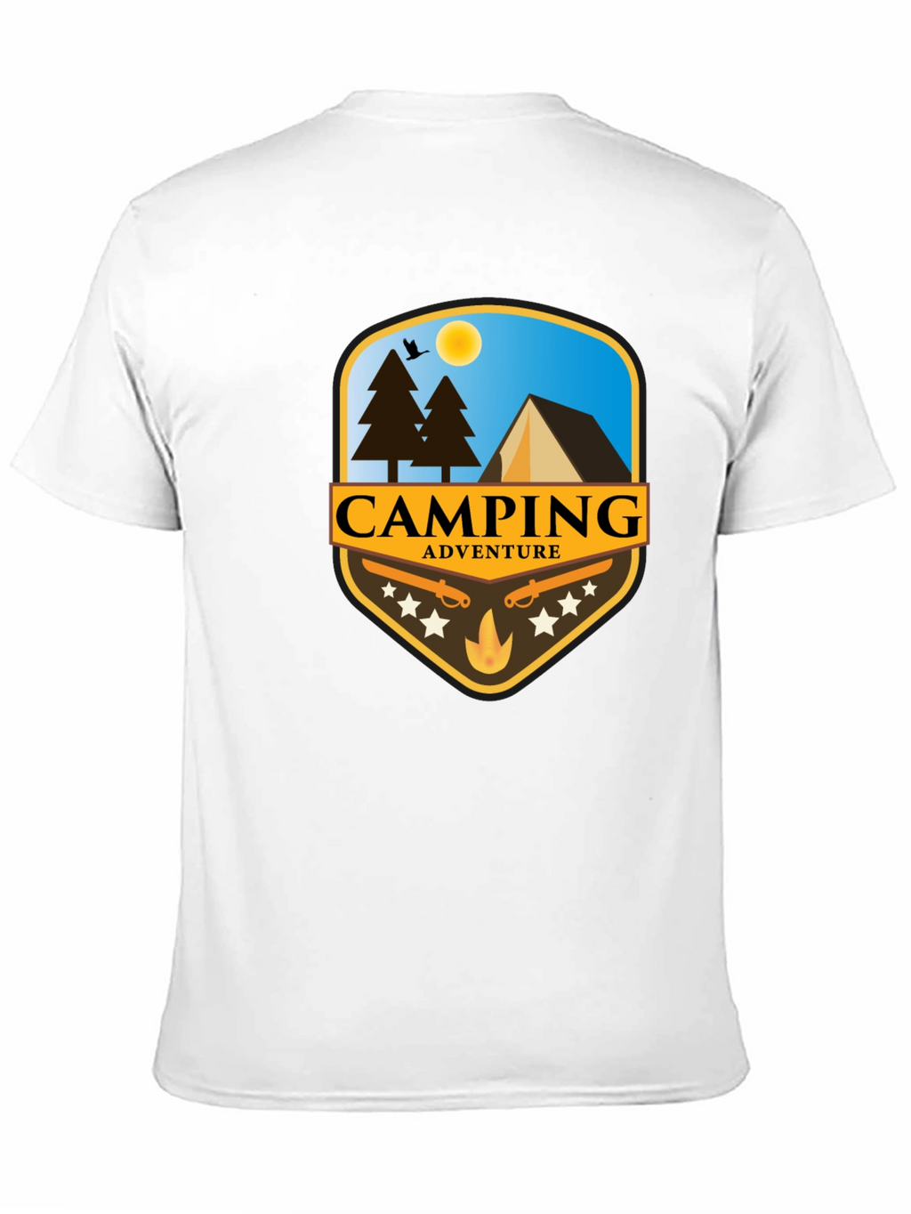 Camping Adventure Black T-Shirt
