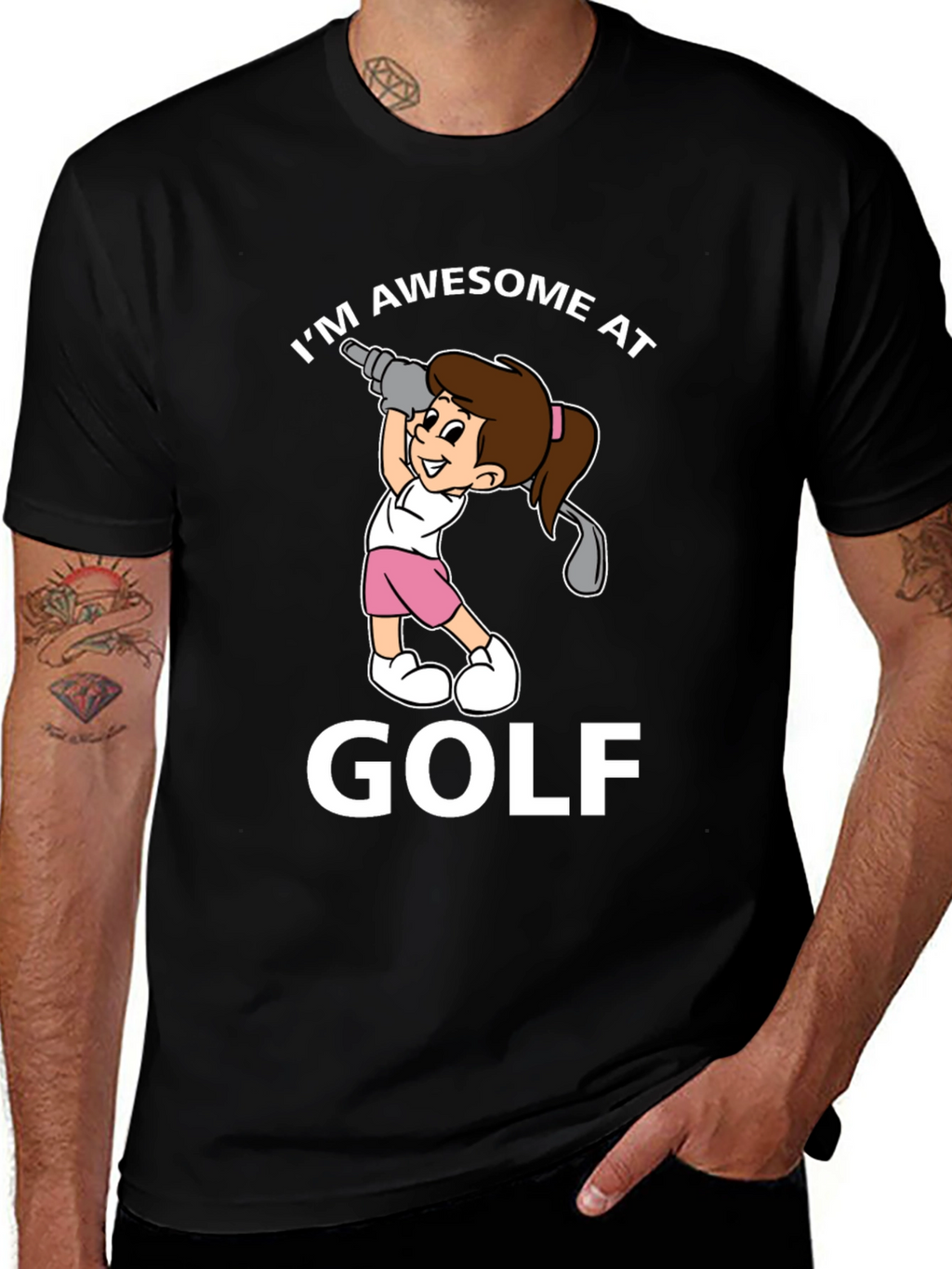 Awesome at Golf Graphic T-Shirt