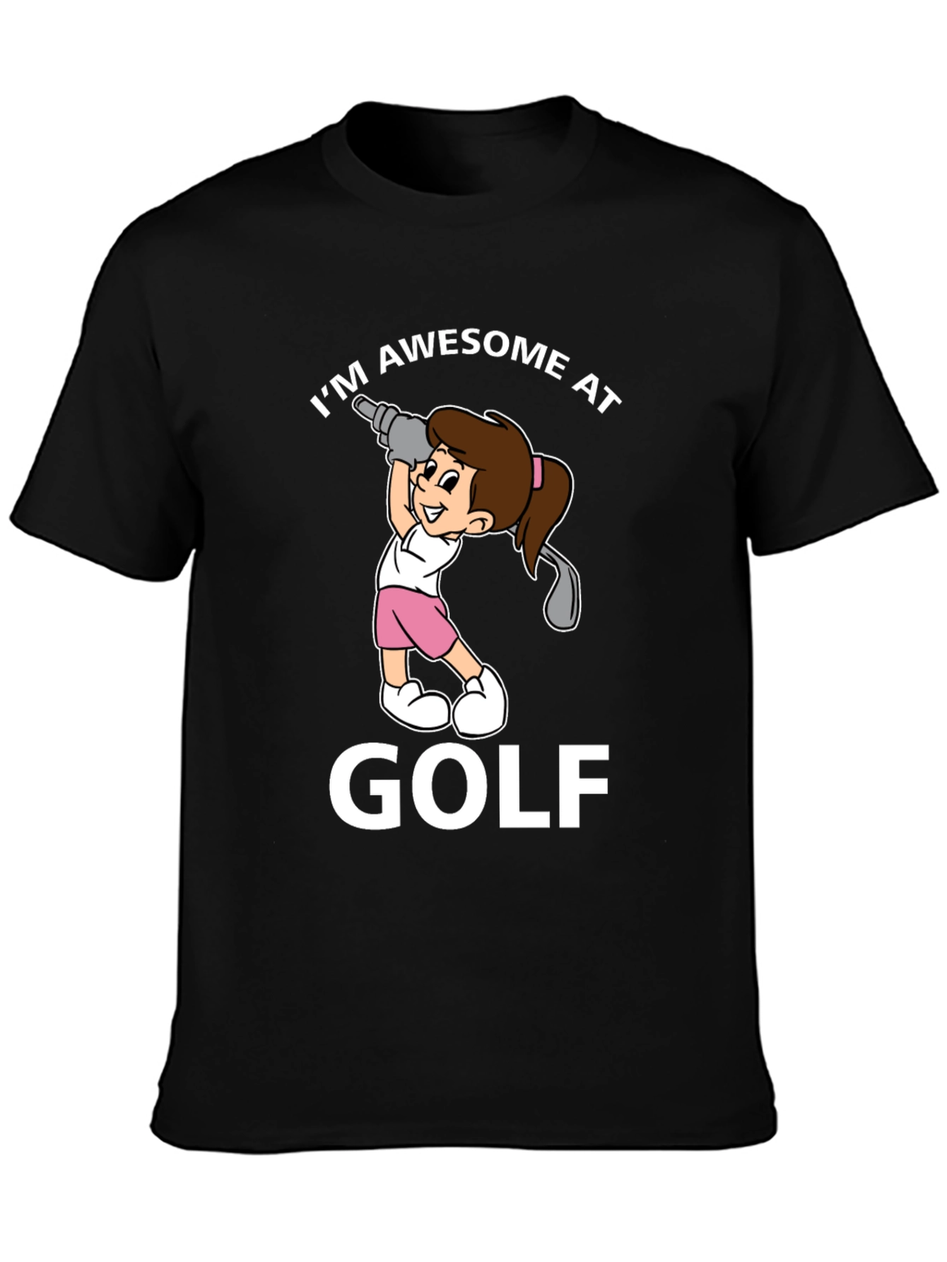 Awesome at Golf Graphic T-Shirt