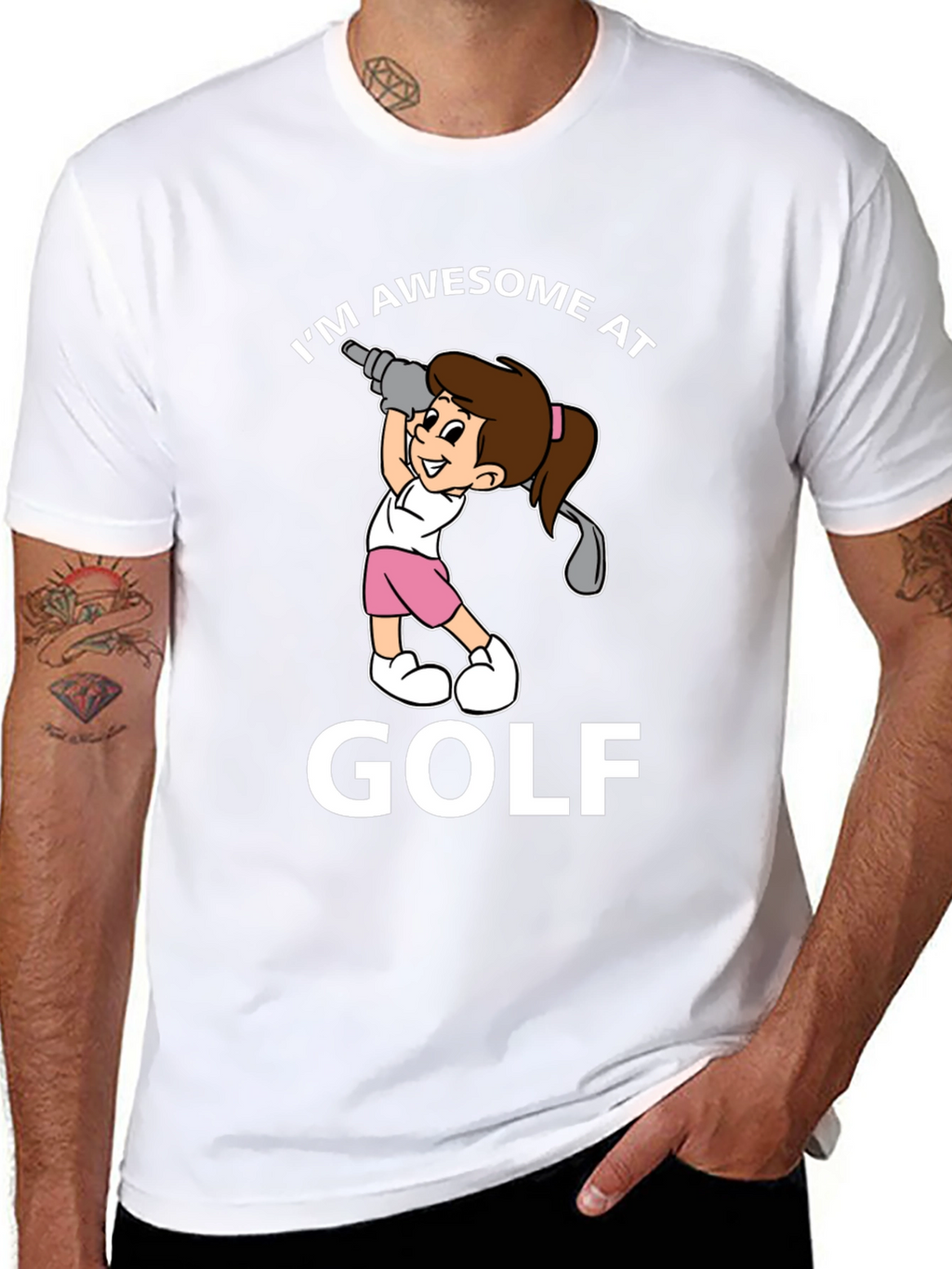 Awesome at Golf Graphic T-Shirt
