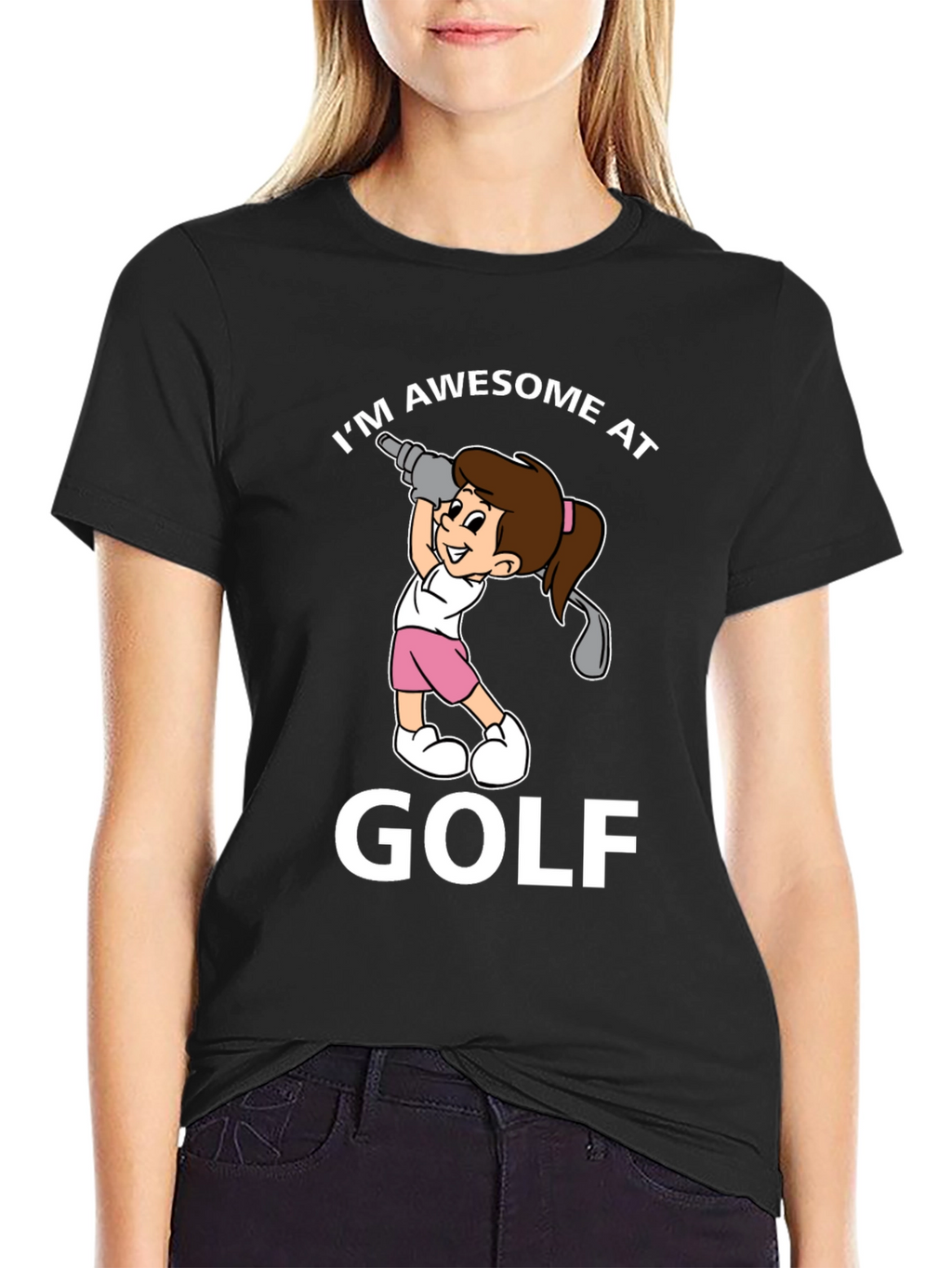 Awesome at Golf Graphic T-Shirt