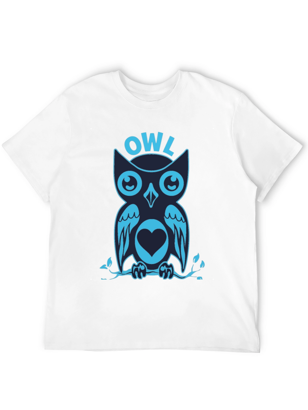 Cool Owl Graphic Print Tee Shirt