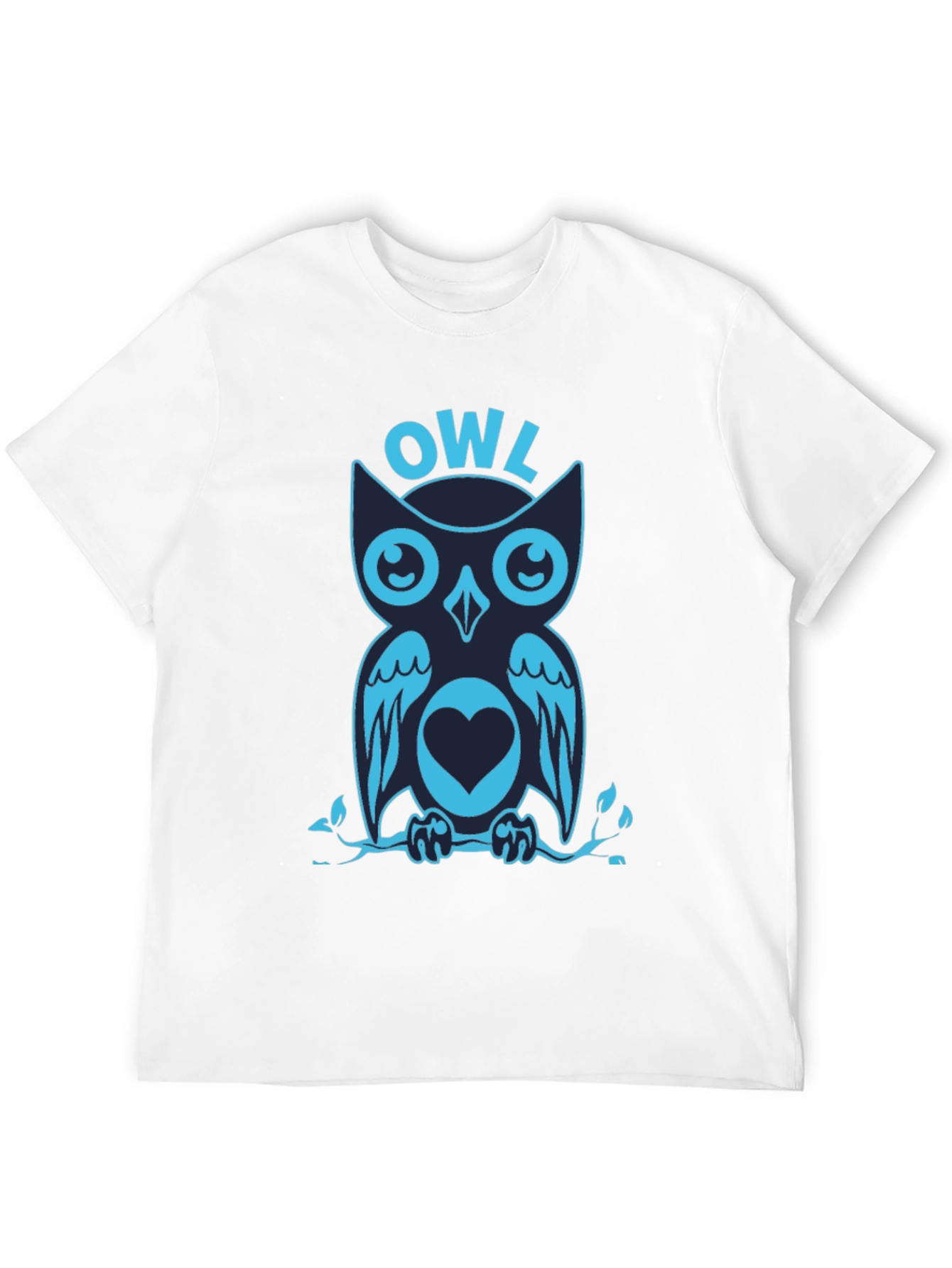 Cool Owl Graphic Print Tee Shirt
