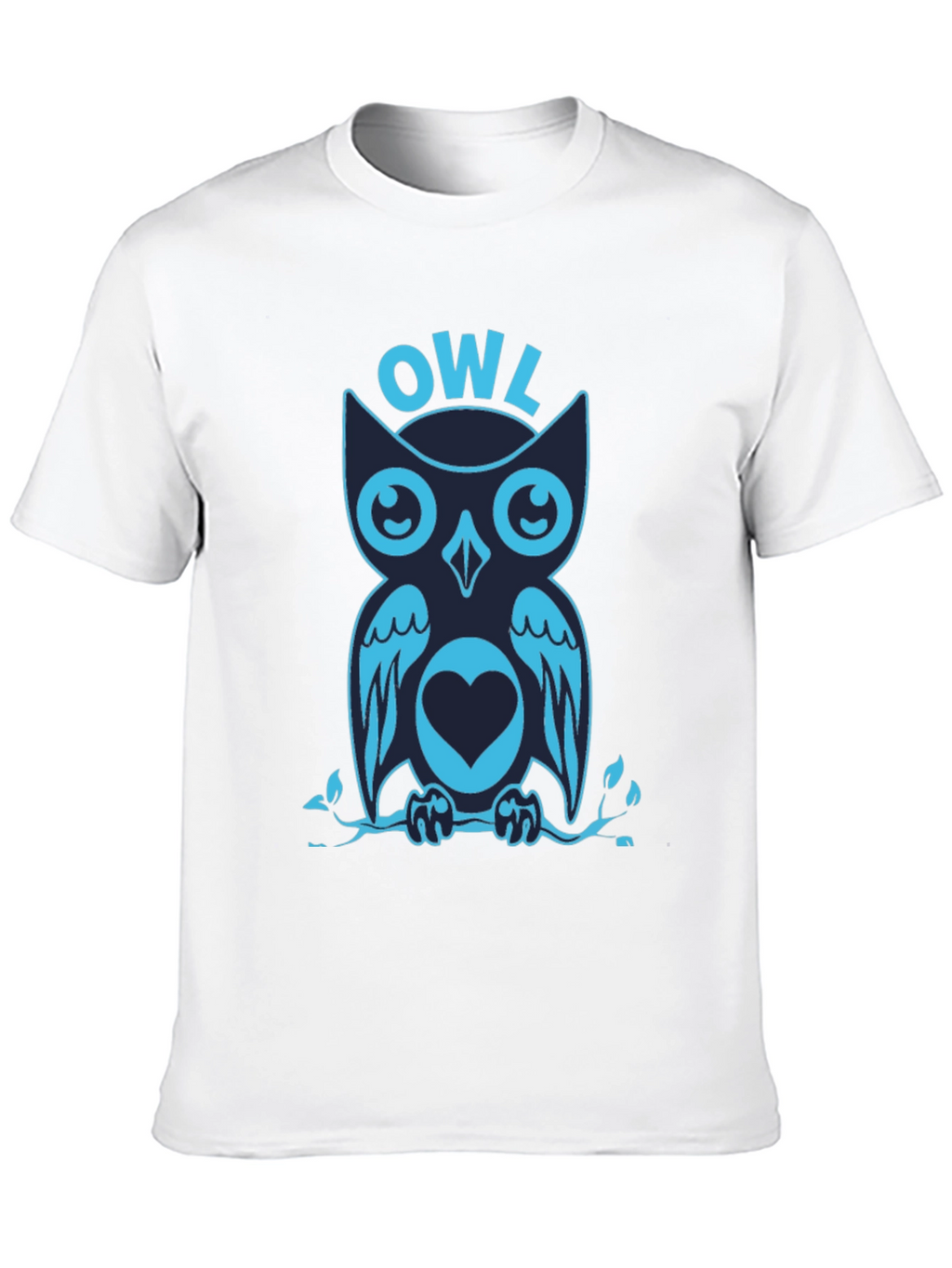 Cool Owl Graphic Print Tee Shirt