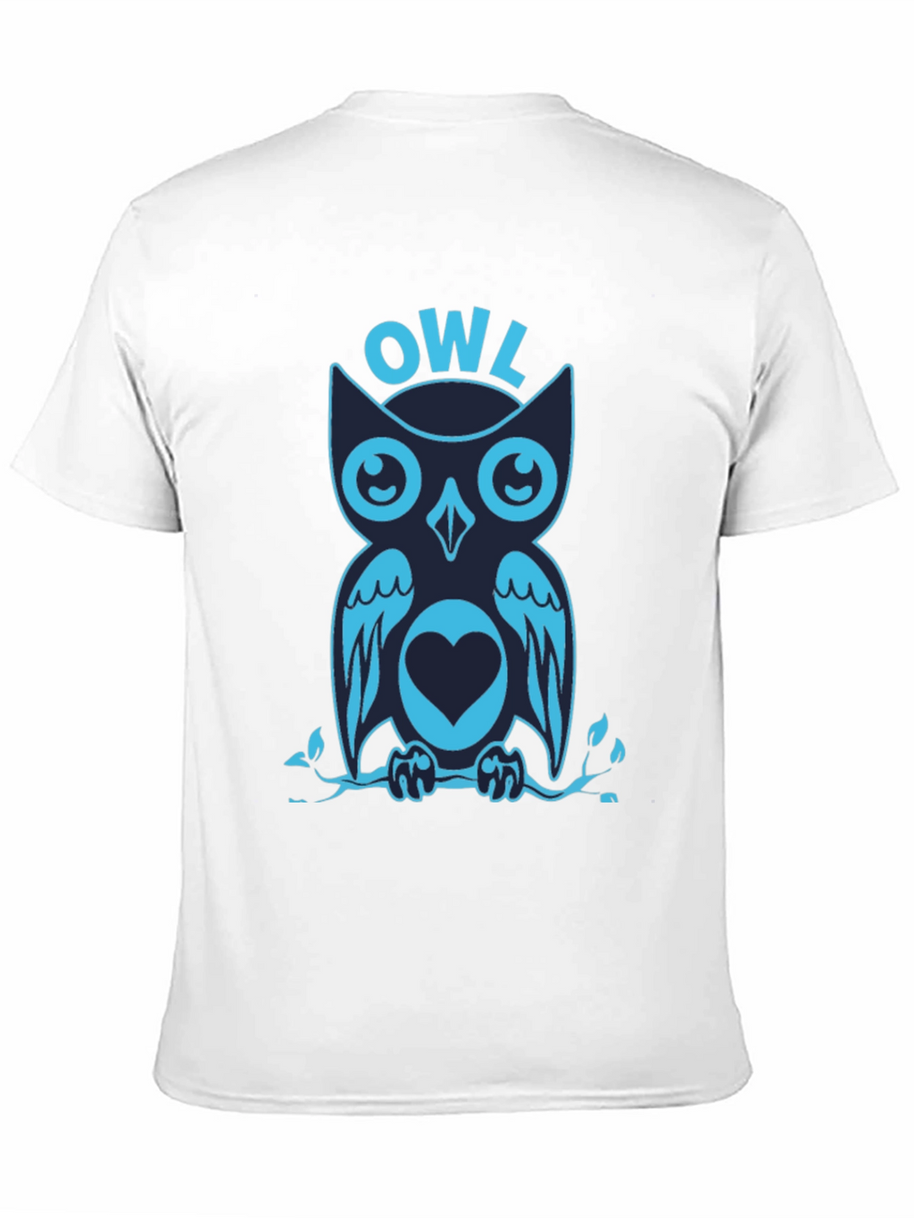 Cool Owl Graphic Print Tee Shirt