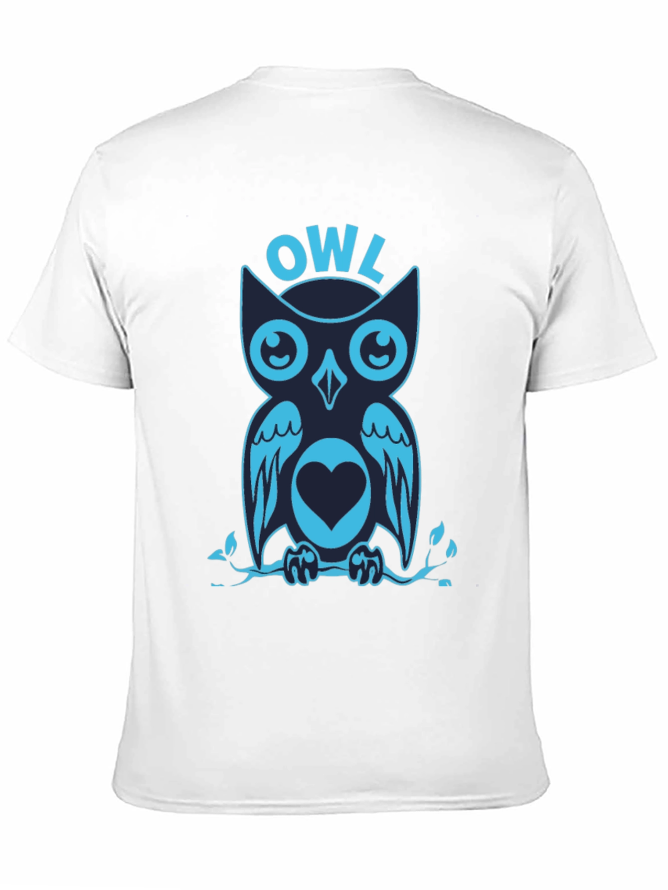 Cool Owl Graphic Print Tee Shirt
