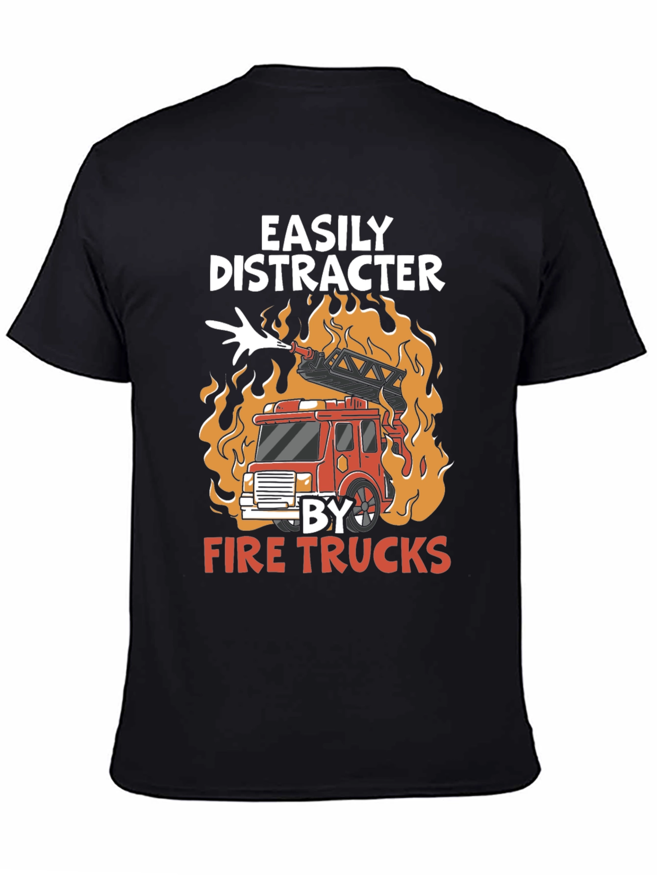 Easily Distracted By Fire Trucks T-Shirt