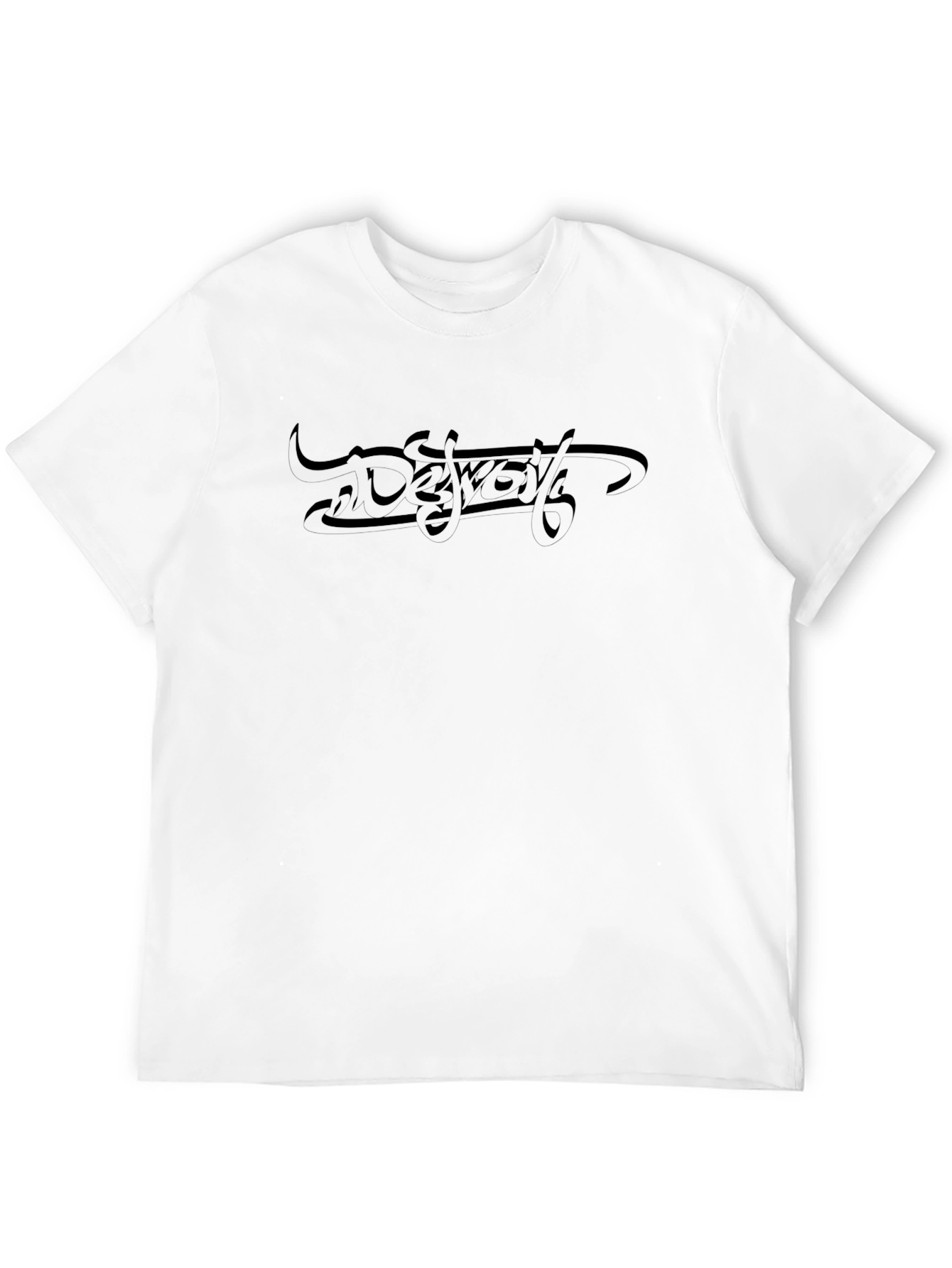 Modern Black T-Shirt with Abstract Graphic