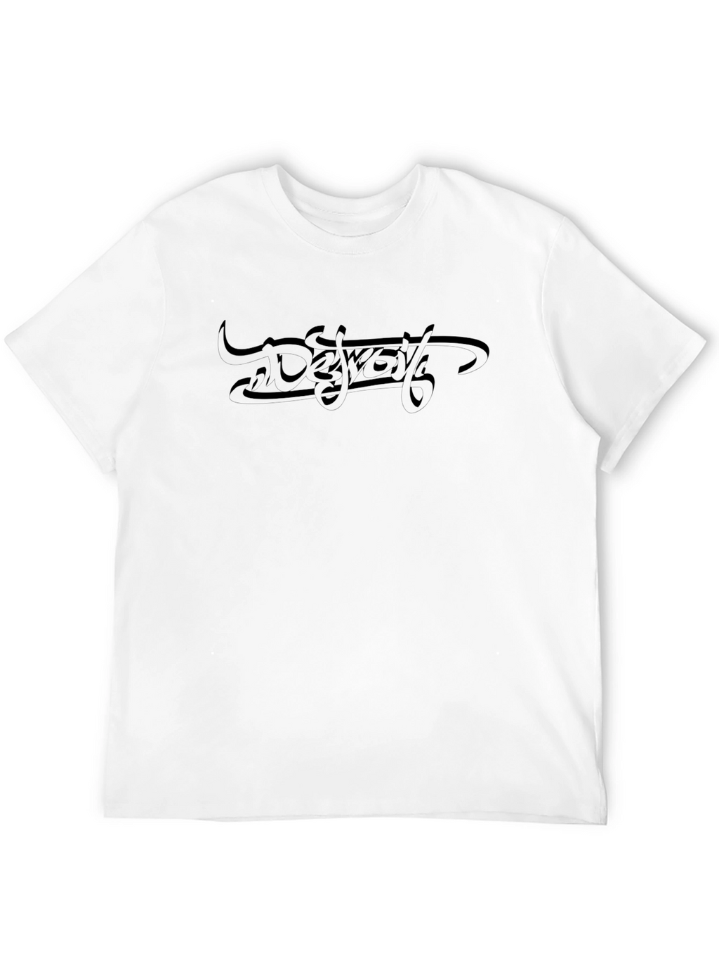 Modern Black T-Shirt with Abstract Graphic