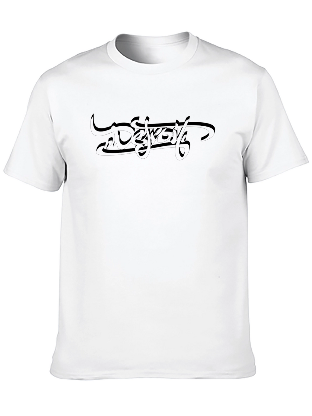 Modern Black T-Shirt with Abstract Graphic