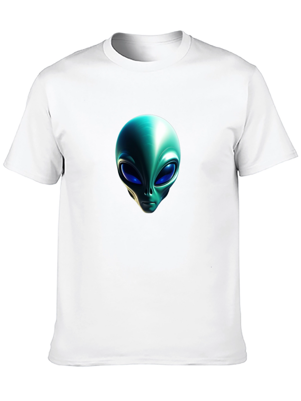 Alien Head Graphic Black T-Shirt