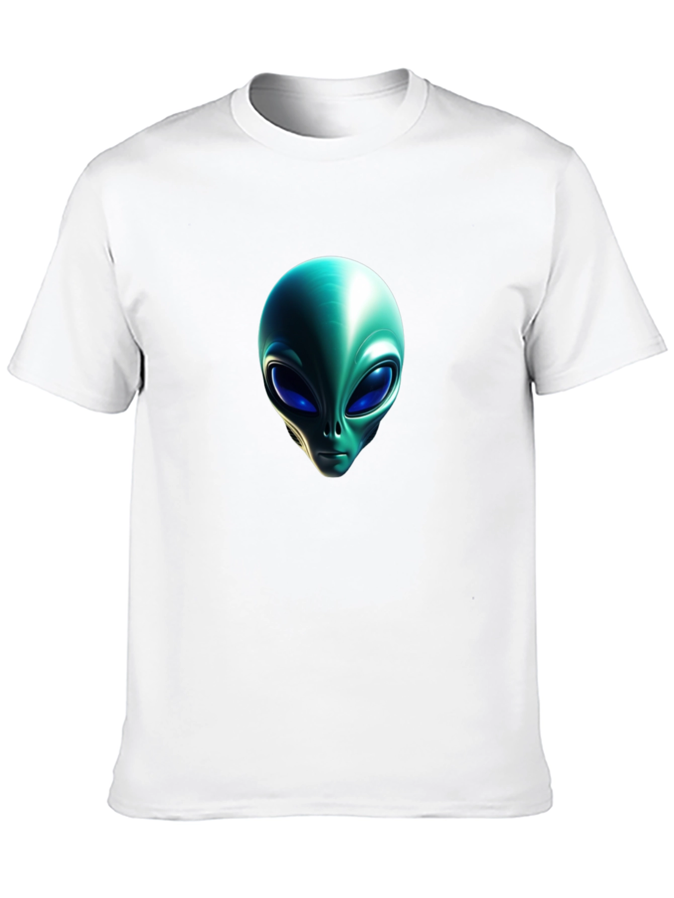 Alien Head Graphic Black T-Shirt