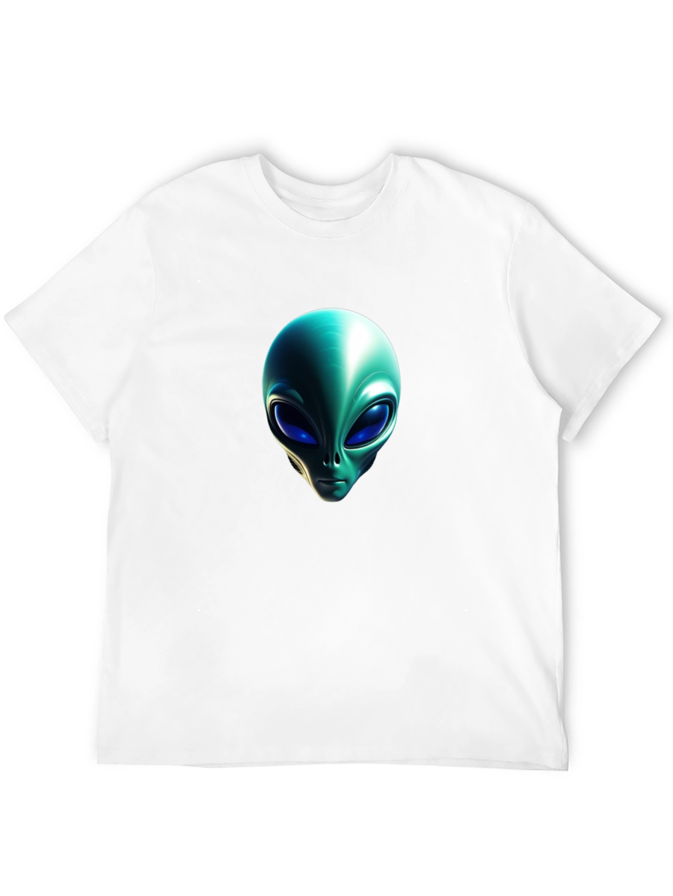 Alien Head Graphic Black T-Shirt