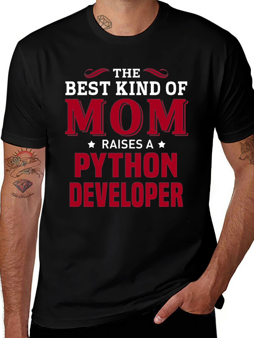 Best Kind of Mom Python Developer T-Shirt