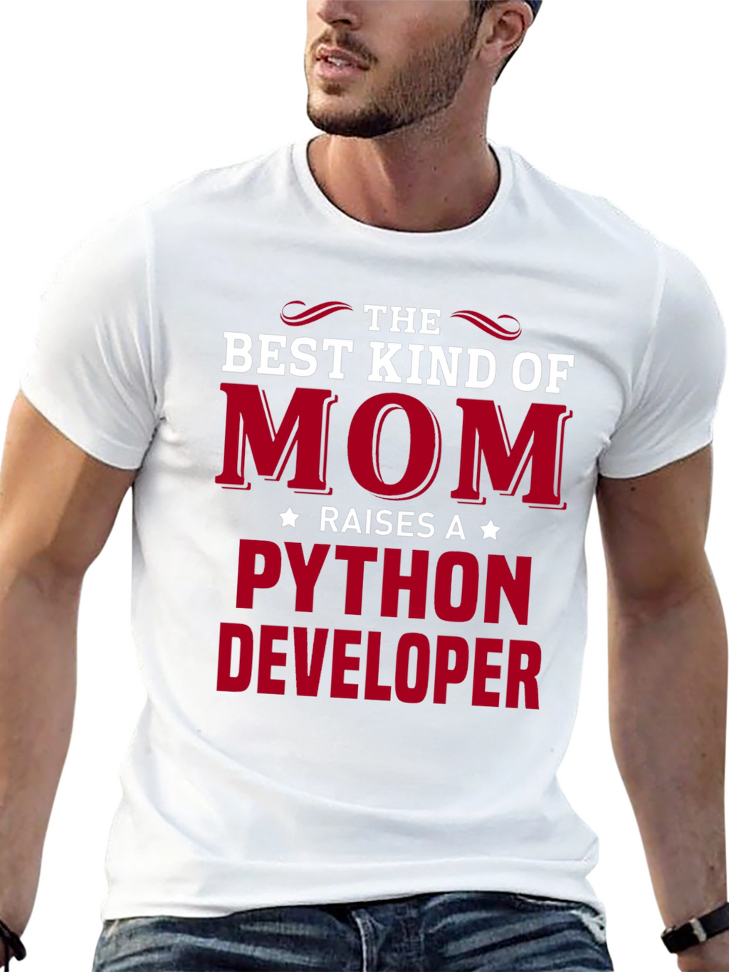 Best Kind of Mom Python Developer T-Shirt