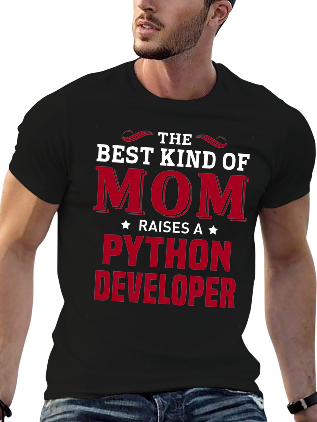 Best Kind of Mom Python Developer T-Shirt