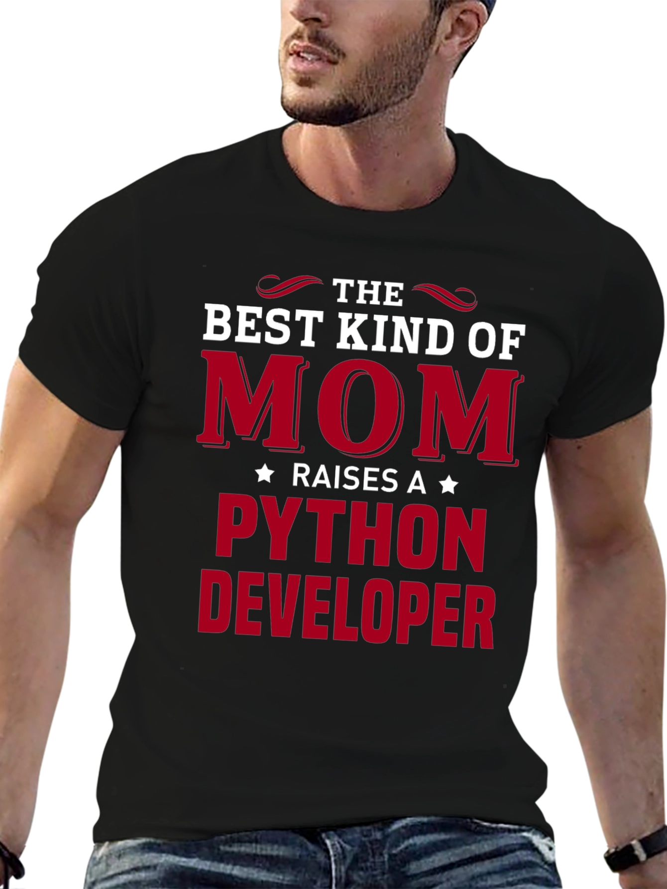Best Kind of Mom Python Developer T-Shirt