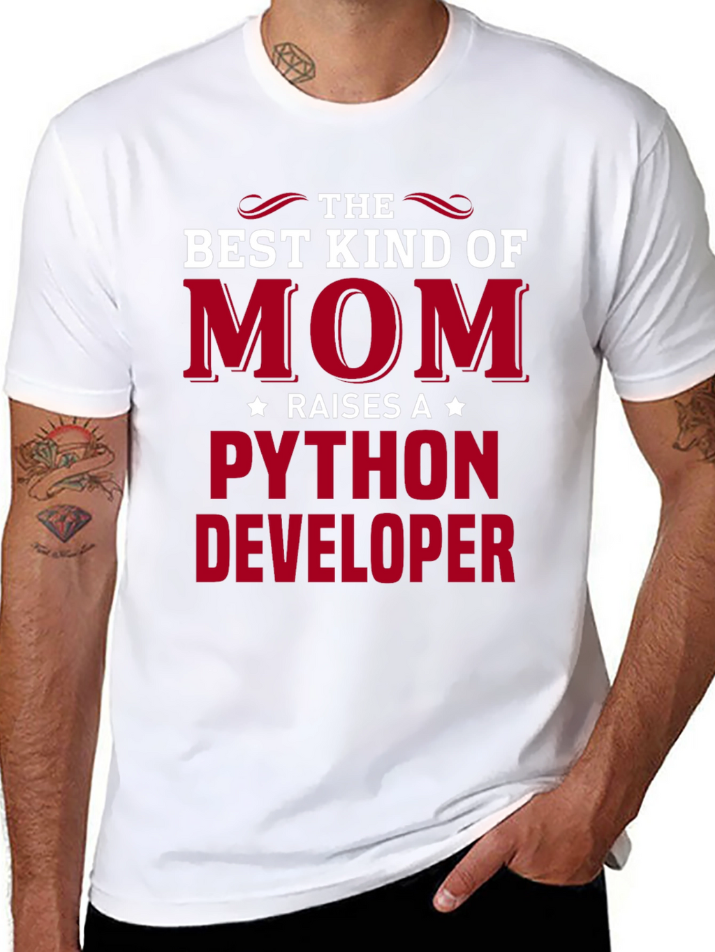 Best Kind of Mom Python Developer T-Shirt