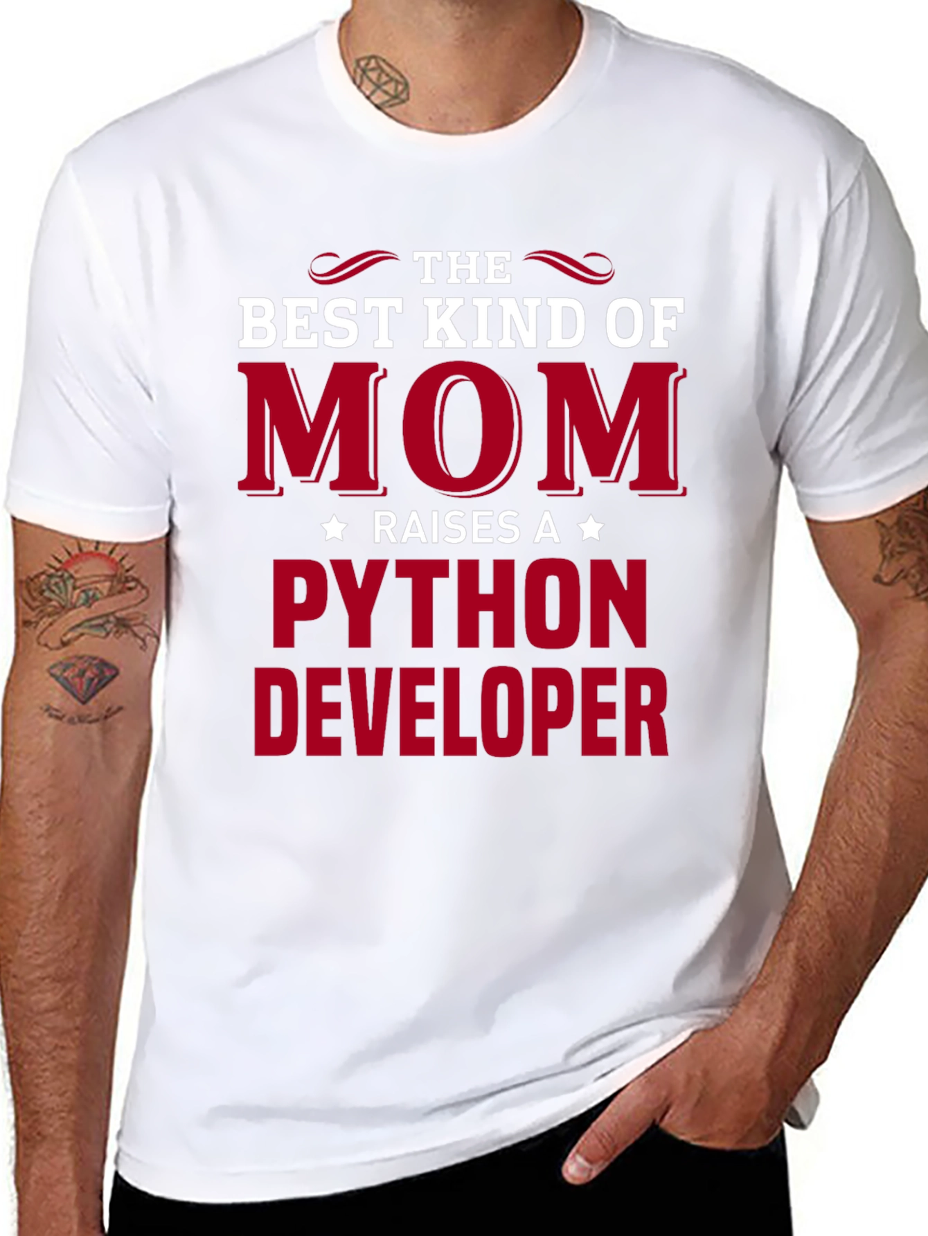Best Kind of Mom Python Developer T-Shirt