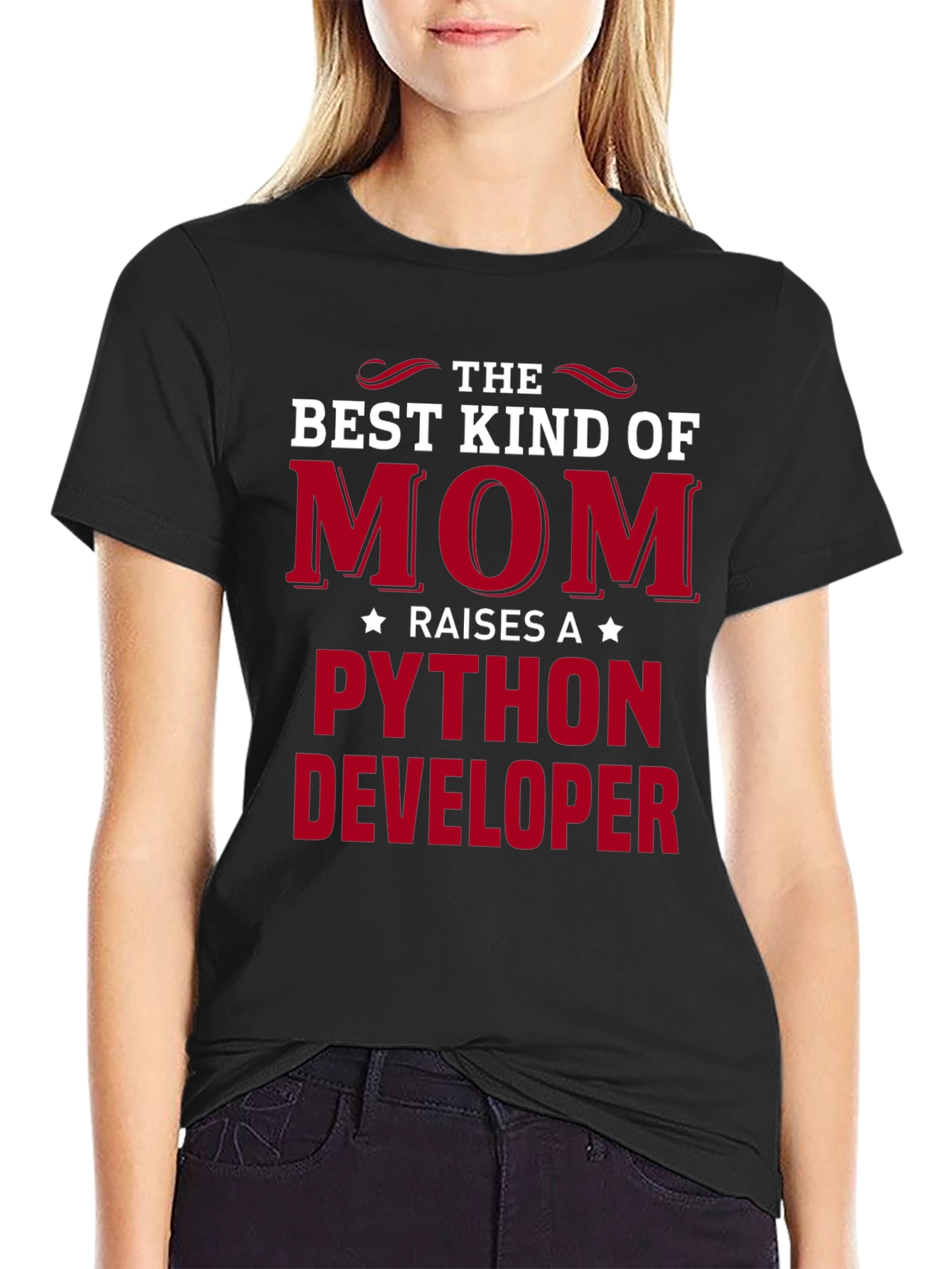Best Kind of Mom Python Developer T-Shirt