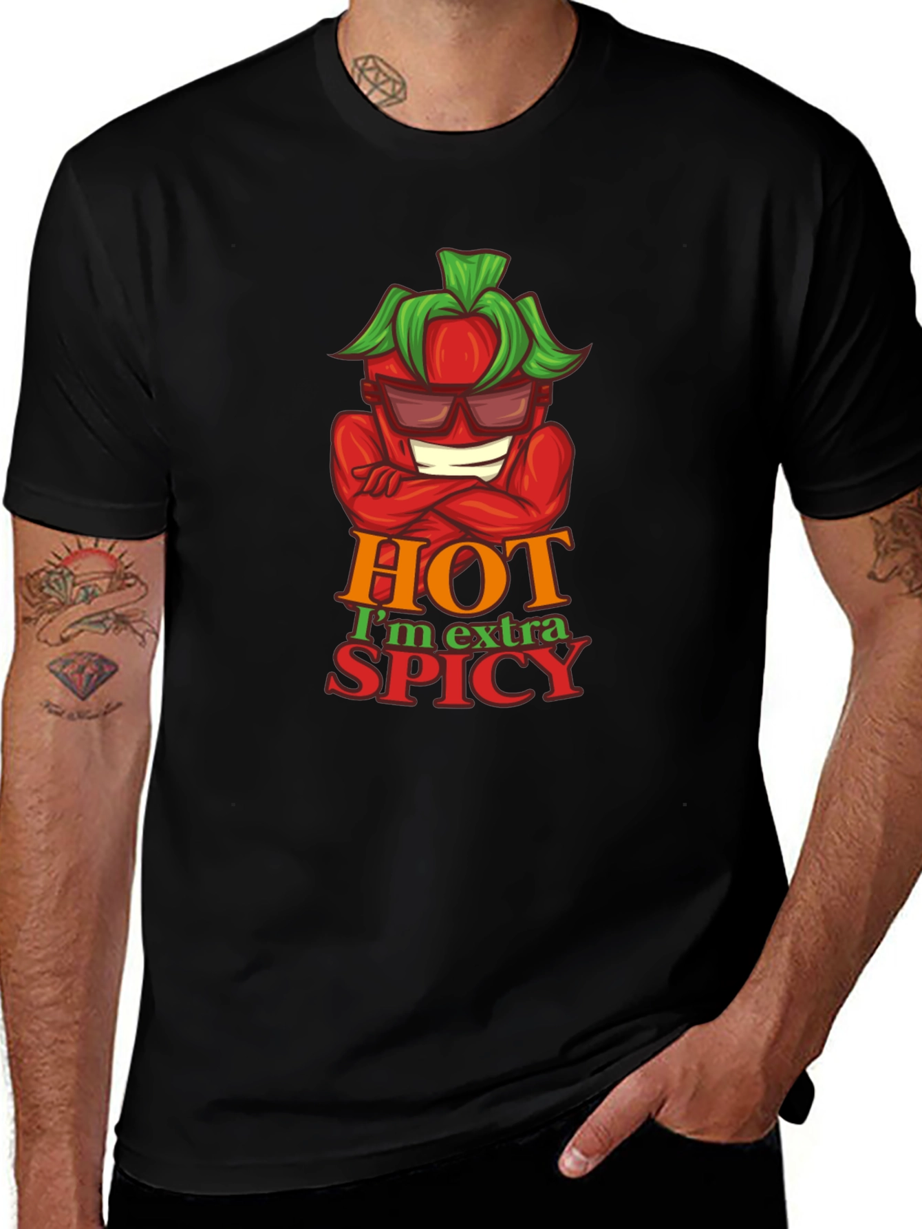 Hot & Spicy Graphic Tee - Cool Pepper Design