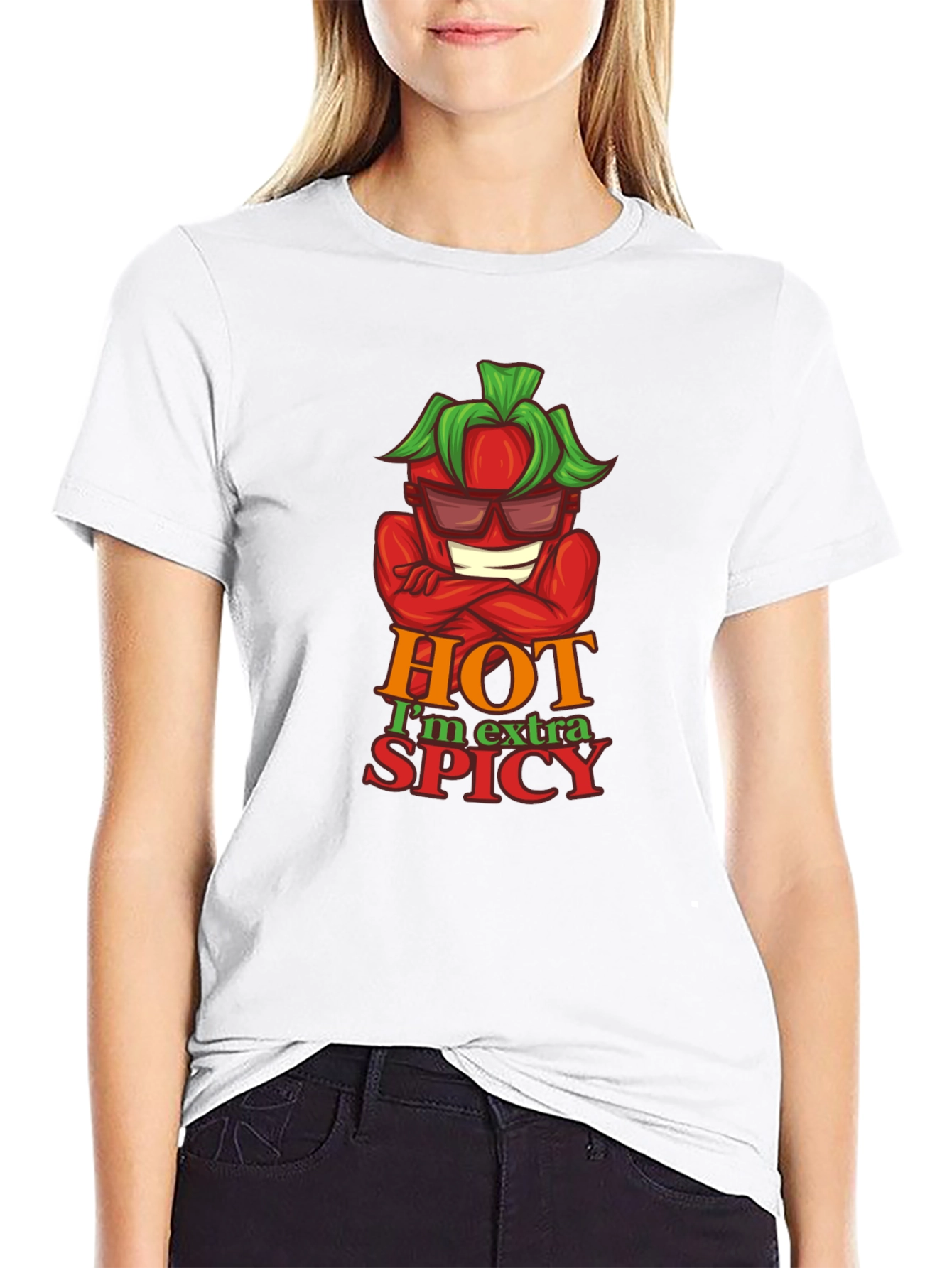 Hot & Spicy Graphic Tee - Cool Pepper Design