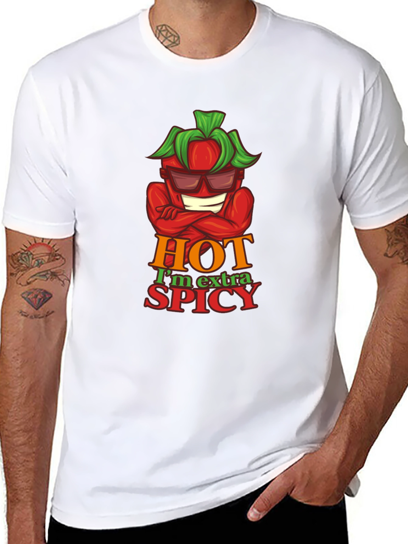 Hot & Spicy Graphic Tee - Cool Pepper Design
