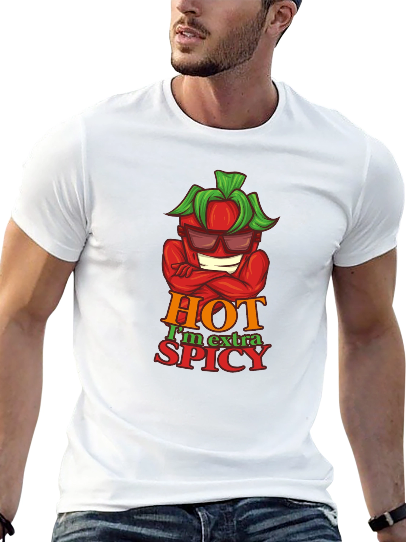 Hot & Spicy Graphic Tee - Cool Pepper Design