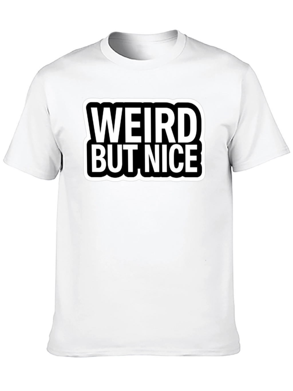 Weird But Nice Black Graphic Tee