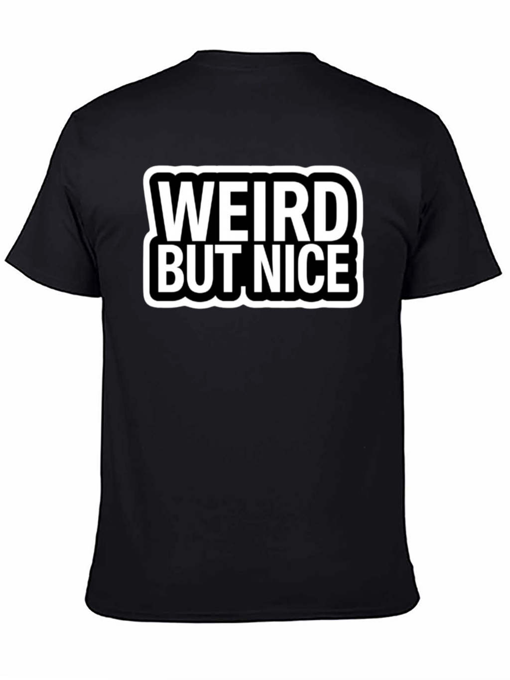 Weird But Nice Black Graphic Tee