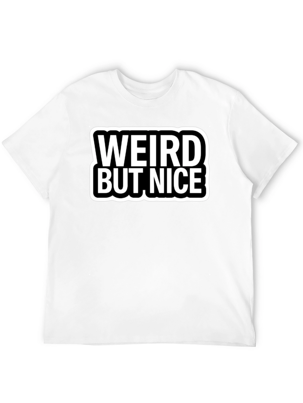 Weird But Nice Black Graphic Tee