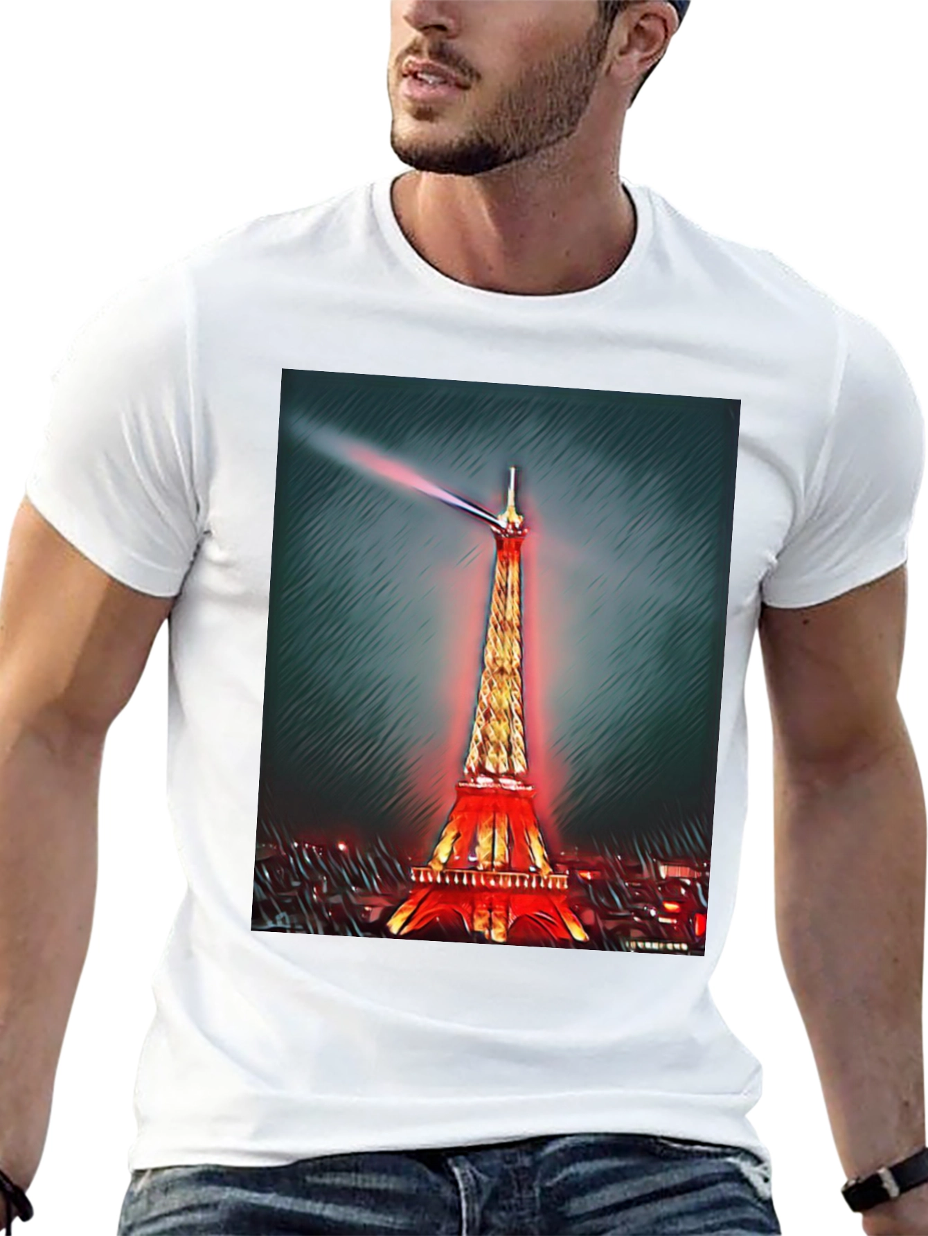 Eiffel Tower Graphic Tee - Paris Landmark Shirt