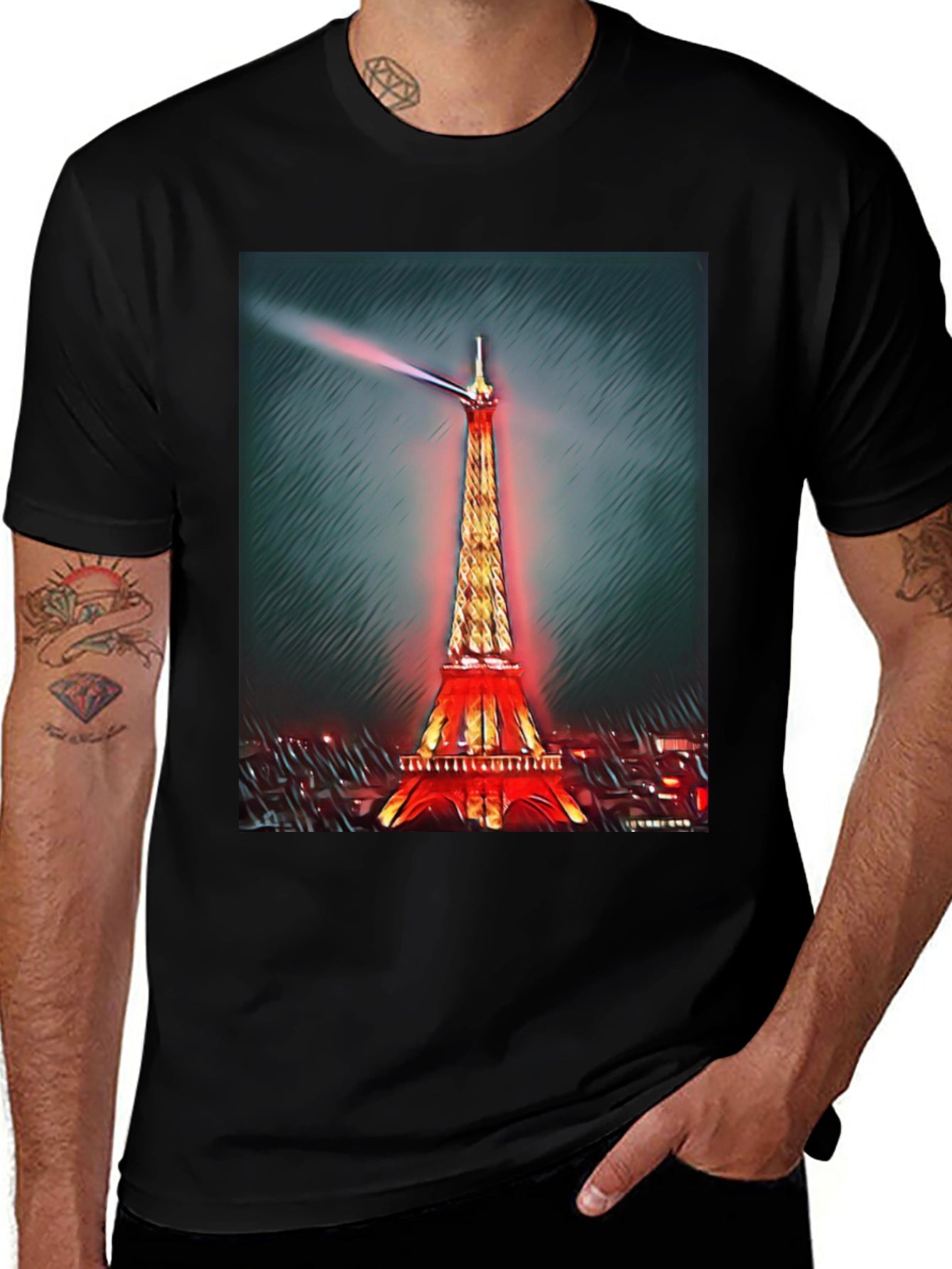 Eiffel Tower Graphic Tee - Paris Landmark Shirt