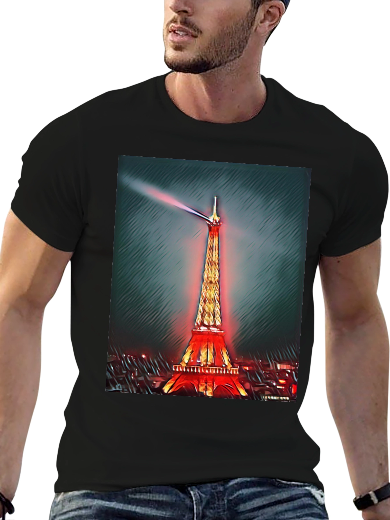 Eiffel Tower Graphic Tee - Paris Landmark Shirt
