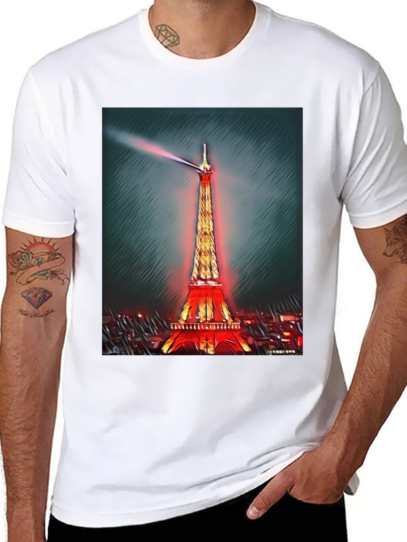 Eiffel Tower Graphic Tee - Paris Landmark Shirt