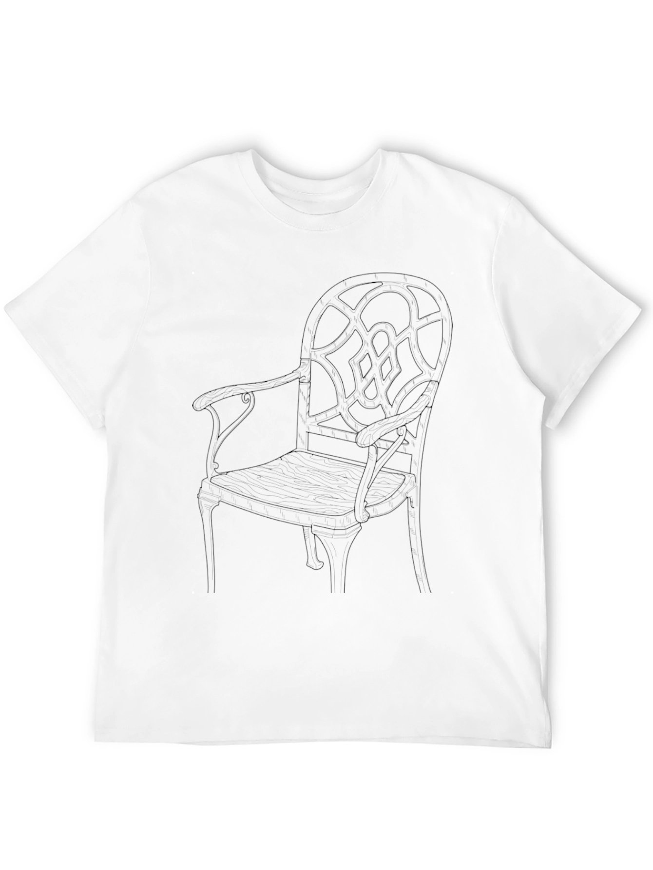 Modern Chair Graphic Tee - Stylish Comfort